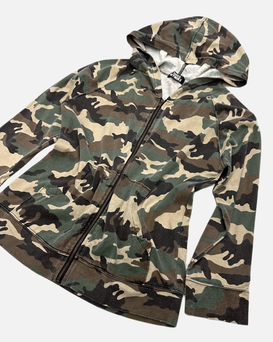 DREA MY MINX camo pattern hood zip-up 상품이미지2