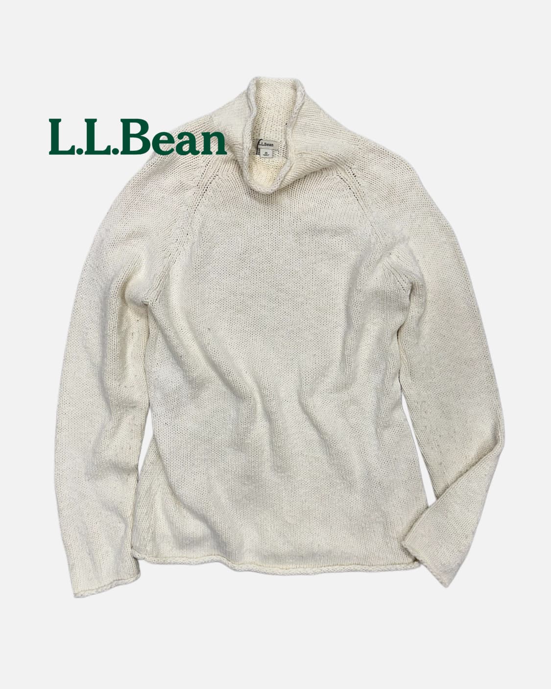 L.L.BEAN vintage texture ivory knit 상품이미지1