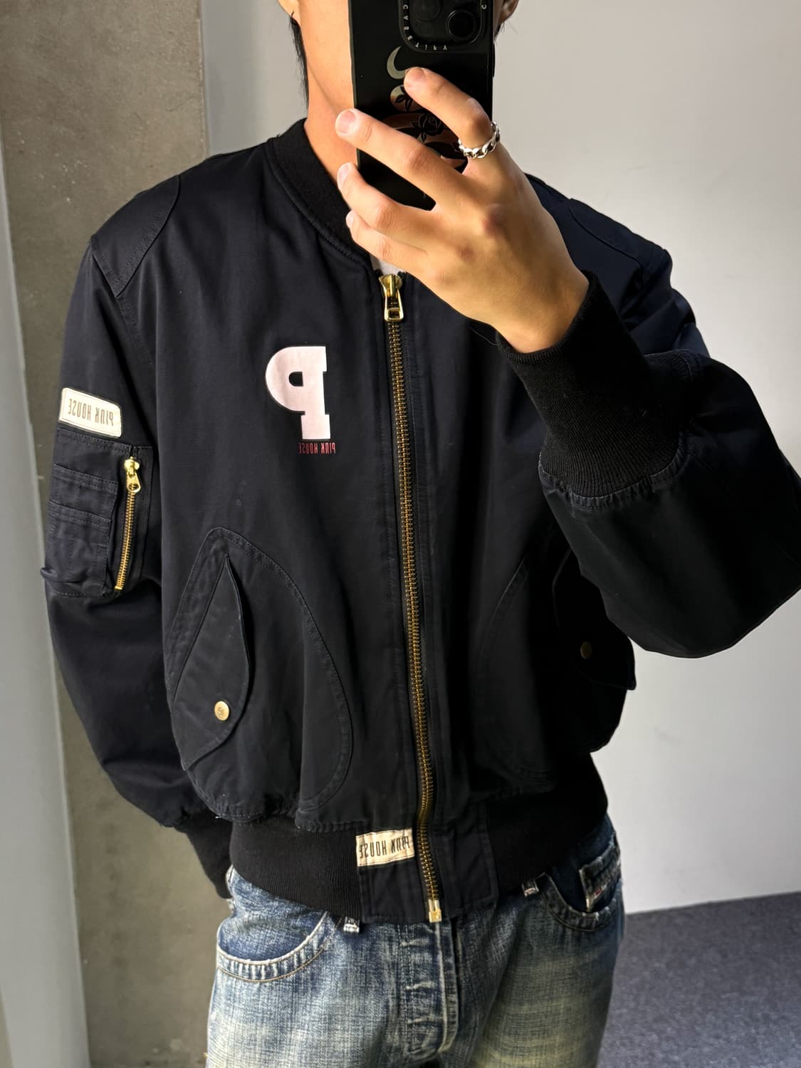 핑크하우스 90‘s 봄버 자켓 상품이미지1