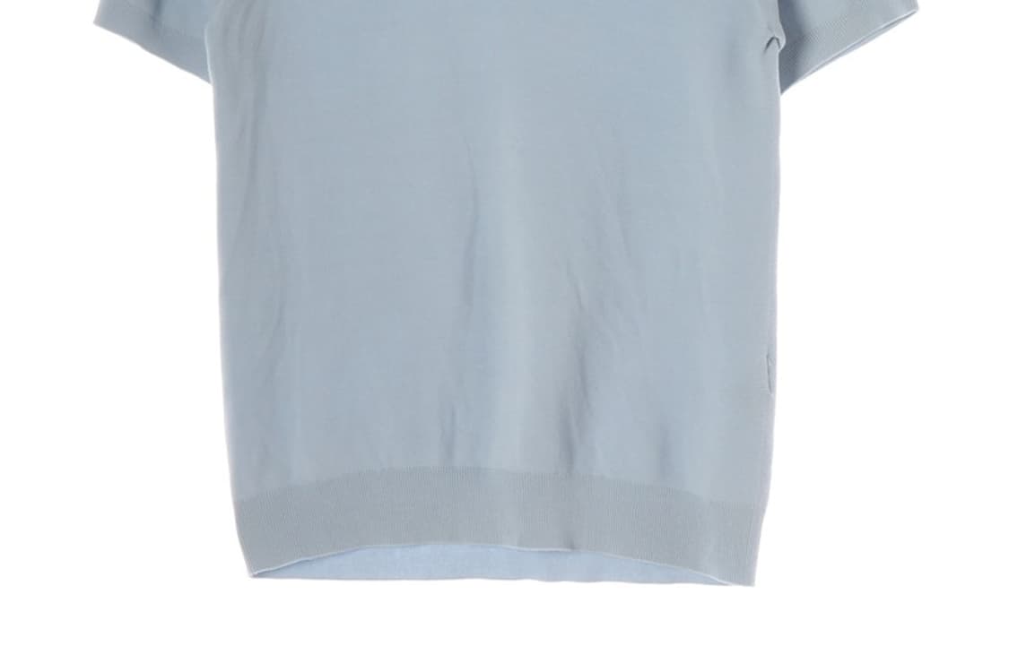 라코스테 스카이블루 코튼 니트 반팔 폴로 셔츠 4 상품이미지4