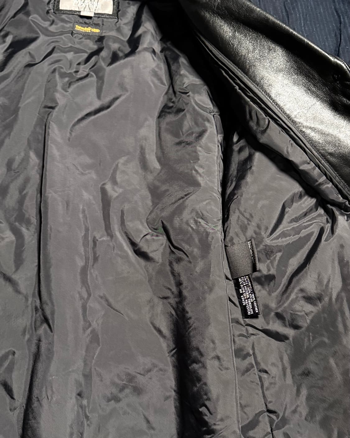 윌슨 레더 레더 벨티드 자켓 M 상품이미지5