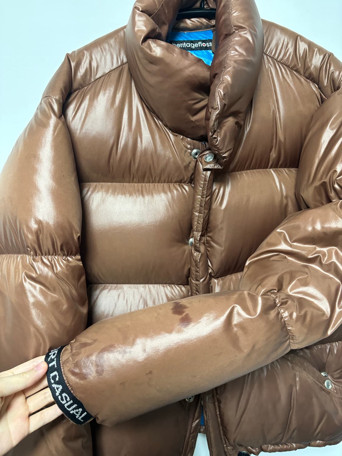 헤리티지플로스 17FW 패딩 브라운 M 상품이미지5