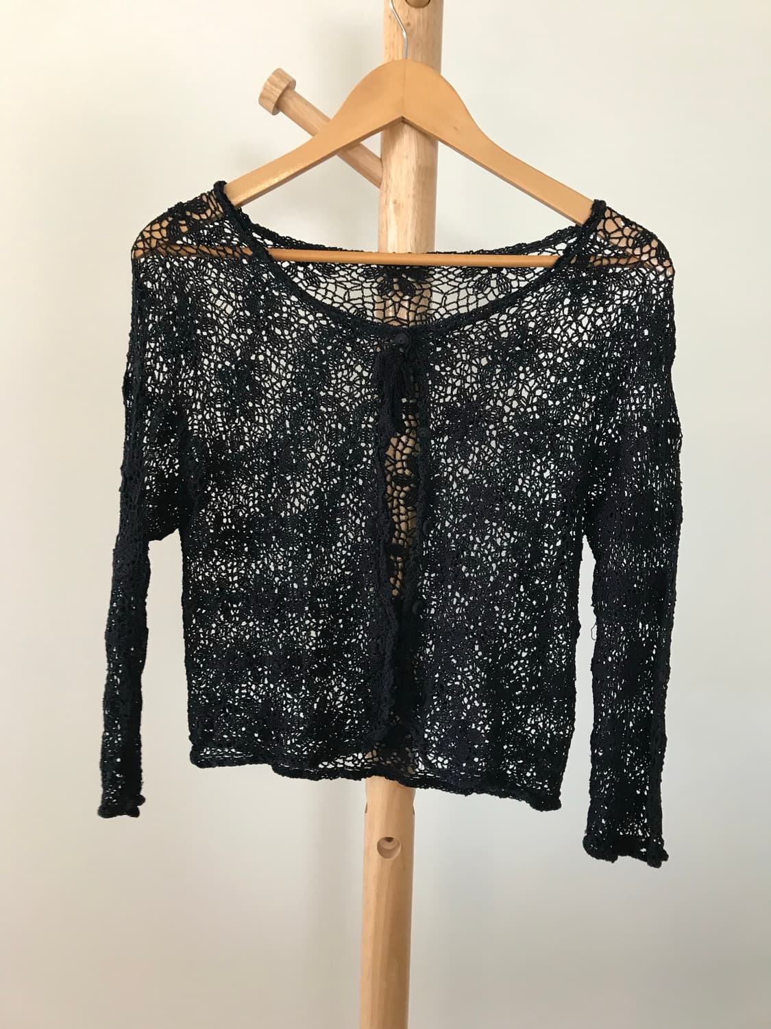 오리엔탈 블랙 니트 가디건 상품이미지1