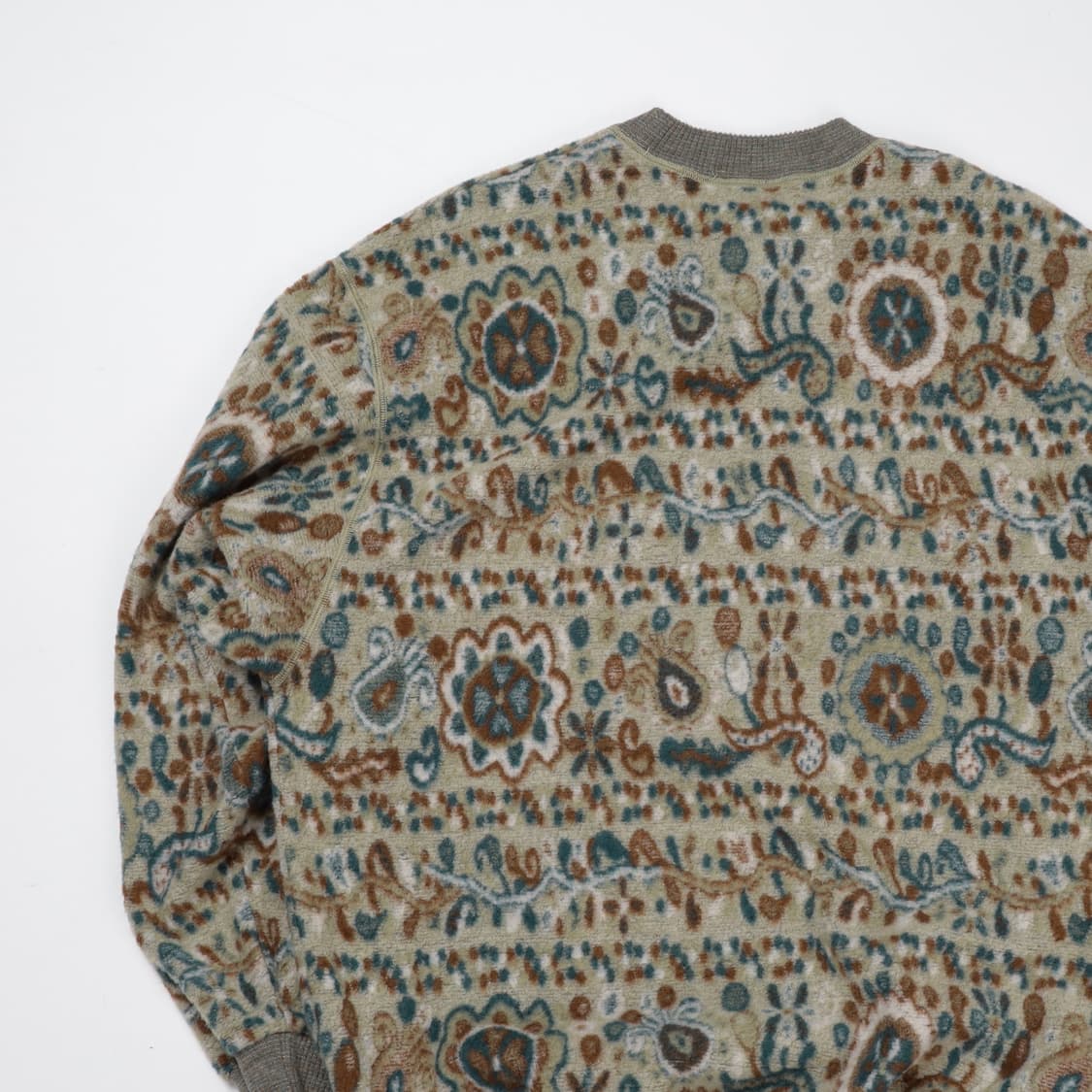 미쏘니 라운드넥 패턴 플리스 롱슬리브 상품이미지6