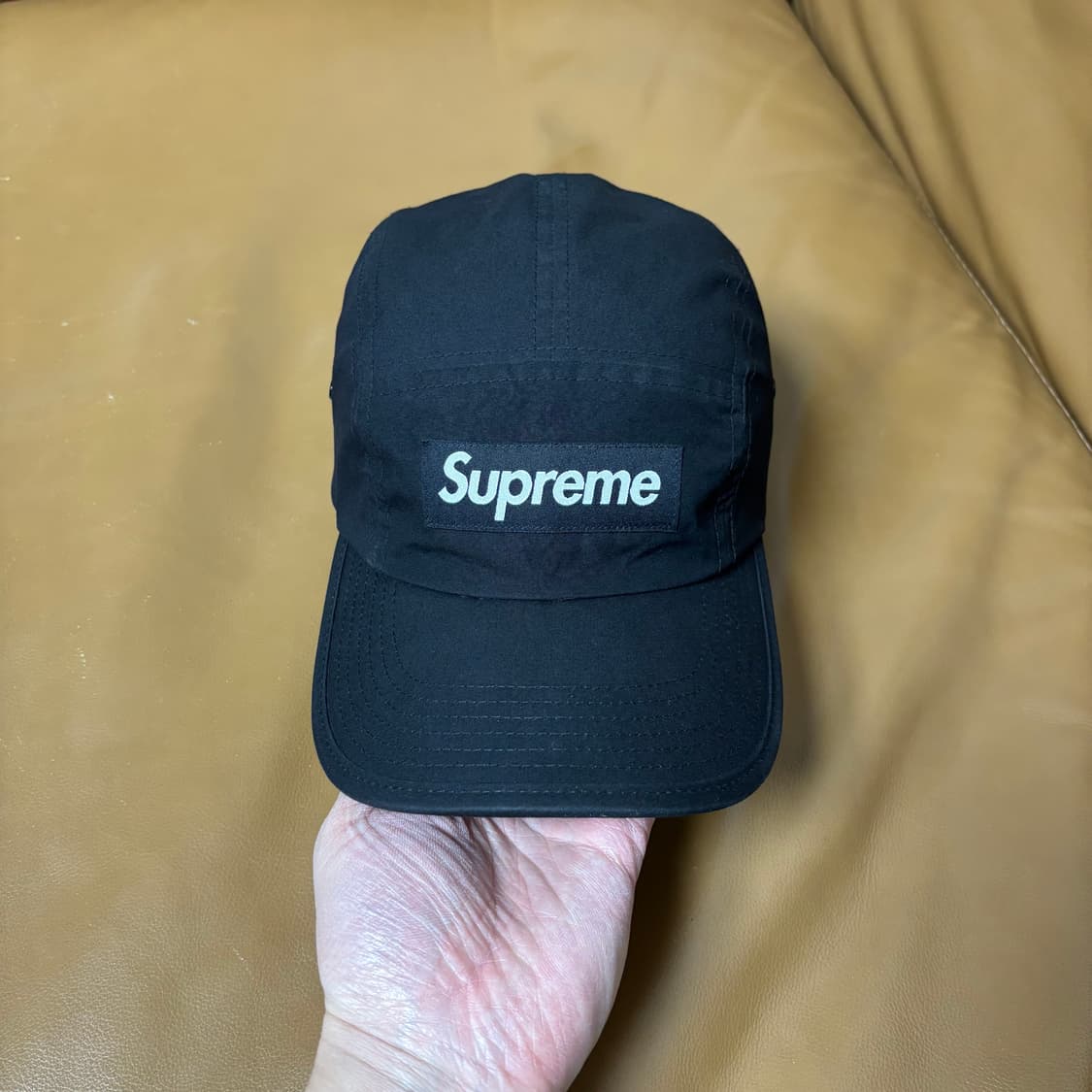 슈프림 캠프캡 모자 박스로고 21fw 왁스드 코튼 상품이미지3