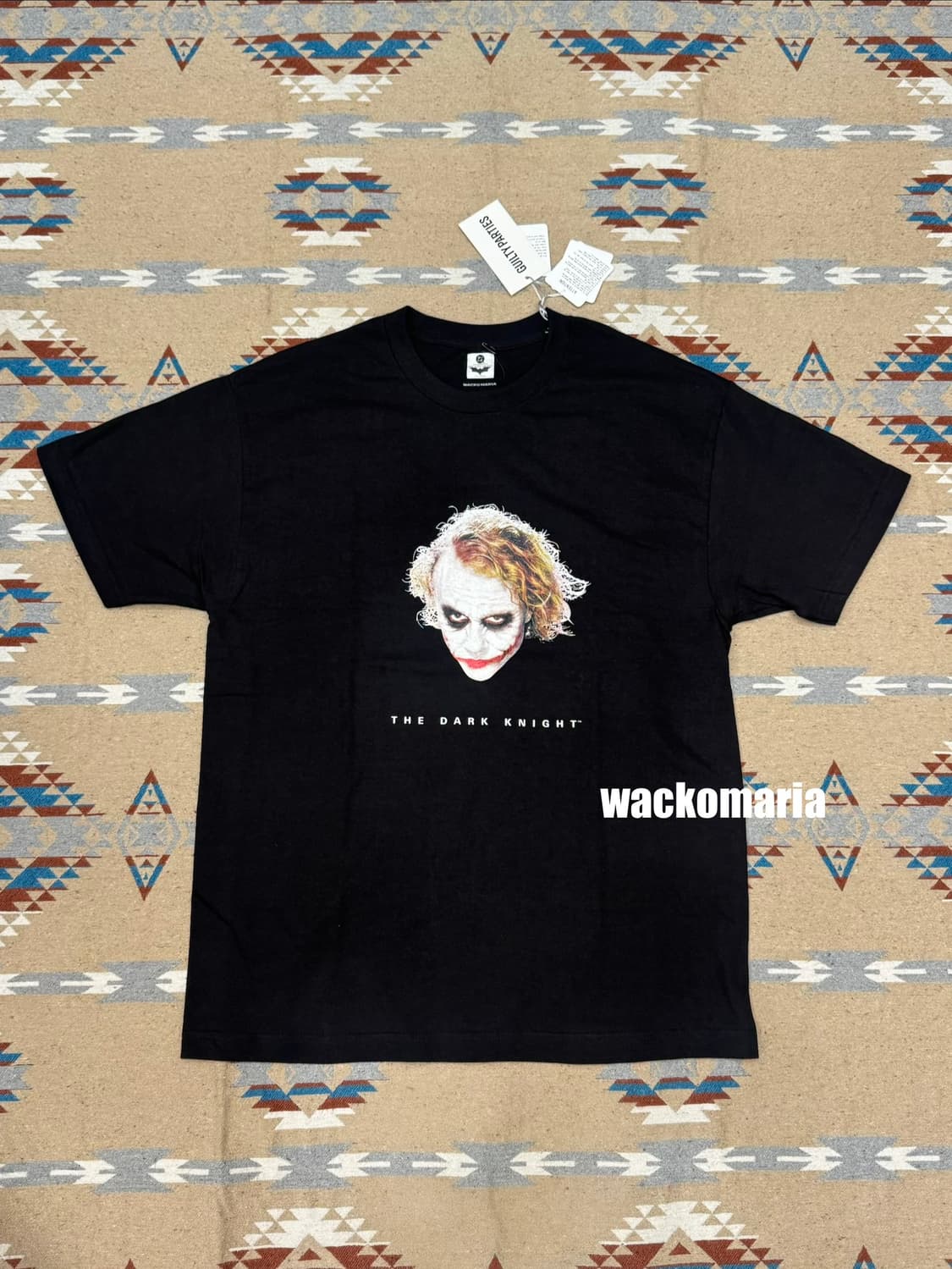 [L] 와코마리아 x 다크나이트 조커 티셔츠 블랙 상품이미지1