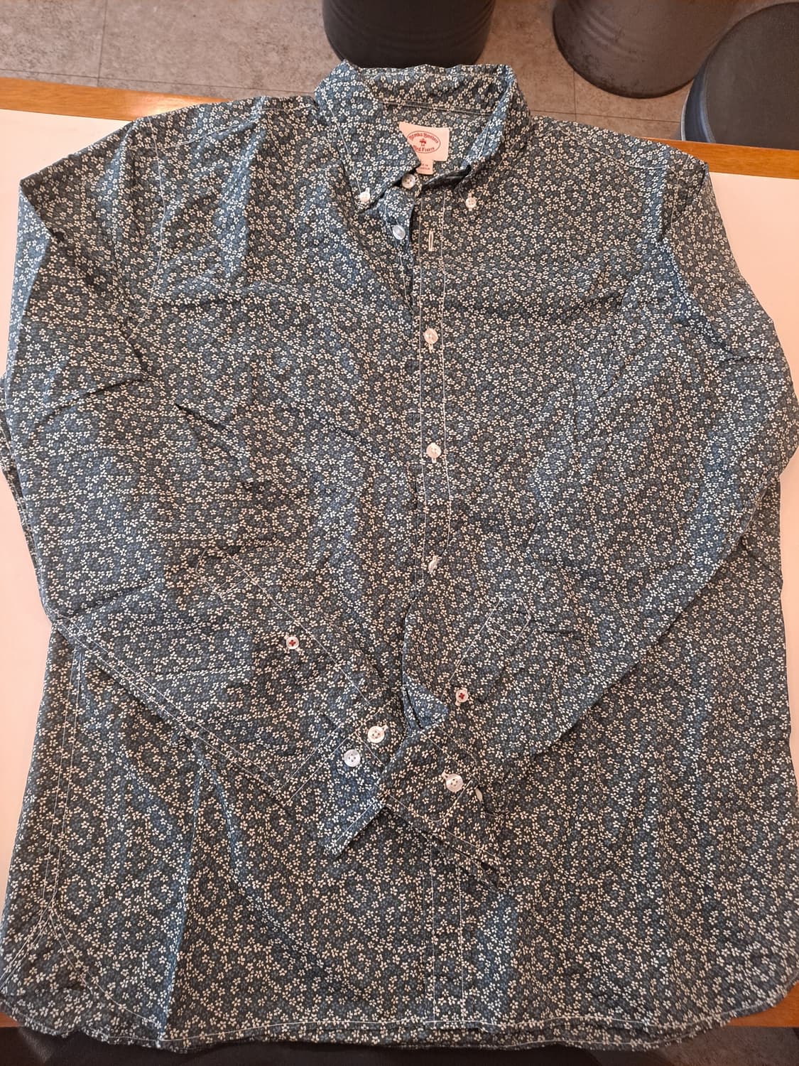 브룩스브라더스 레드플리스 플라워패턴셔츠 L  상품이미지1