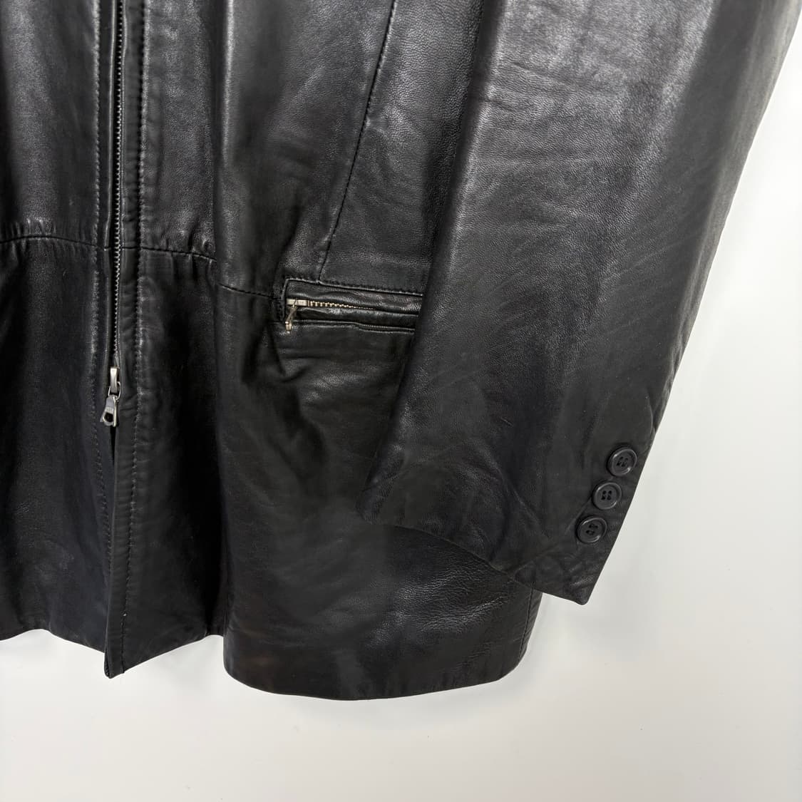 Dkny 도나카란뉴욕 가죽 집업 자켓 코트 상품이미지6