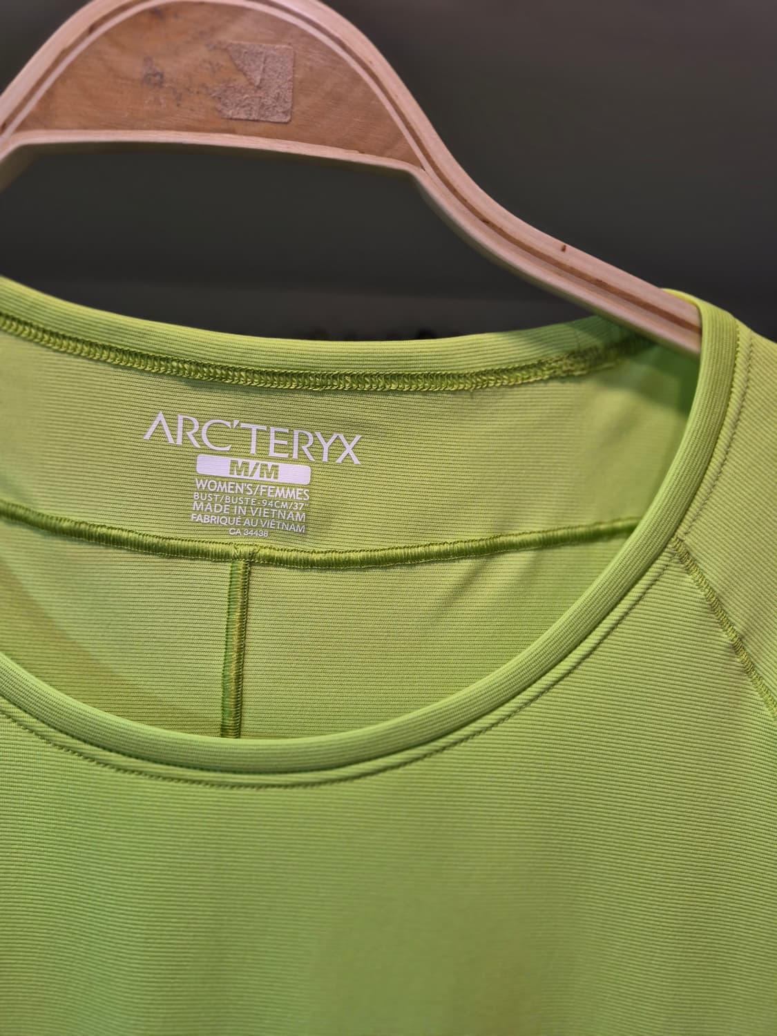 아크테릭스 기능성 반팔 라임색 상품이미지3