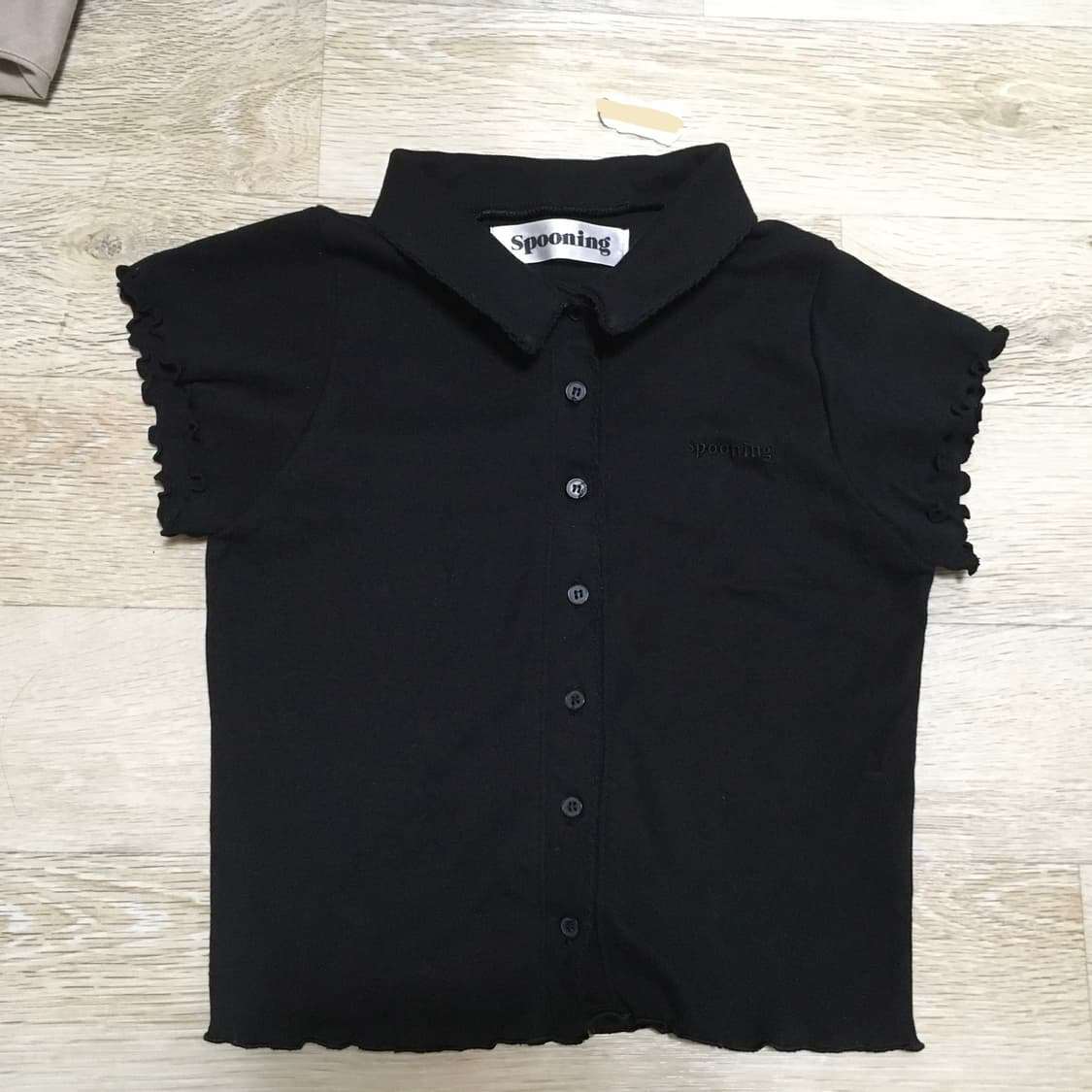 Spooning (현 글로니) 카라 버튼 반팔 상품이미지2