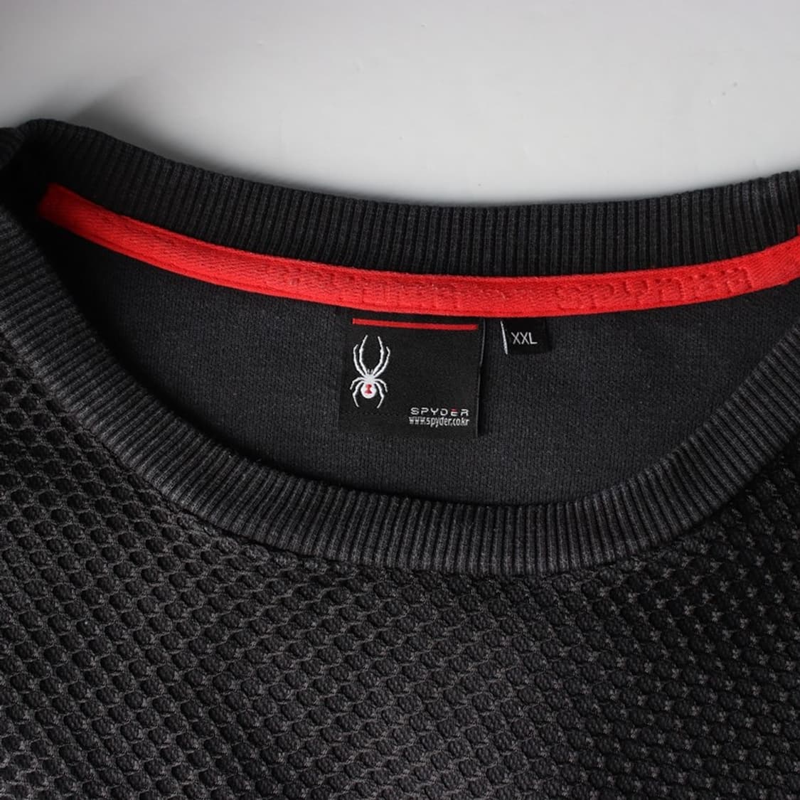 스파이더 테크니컬 메쉬 믹스 맨투맨 블랙 XXL 상품이미지5