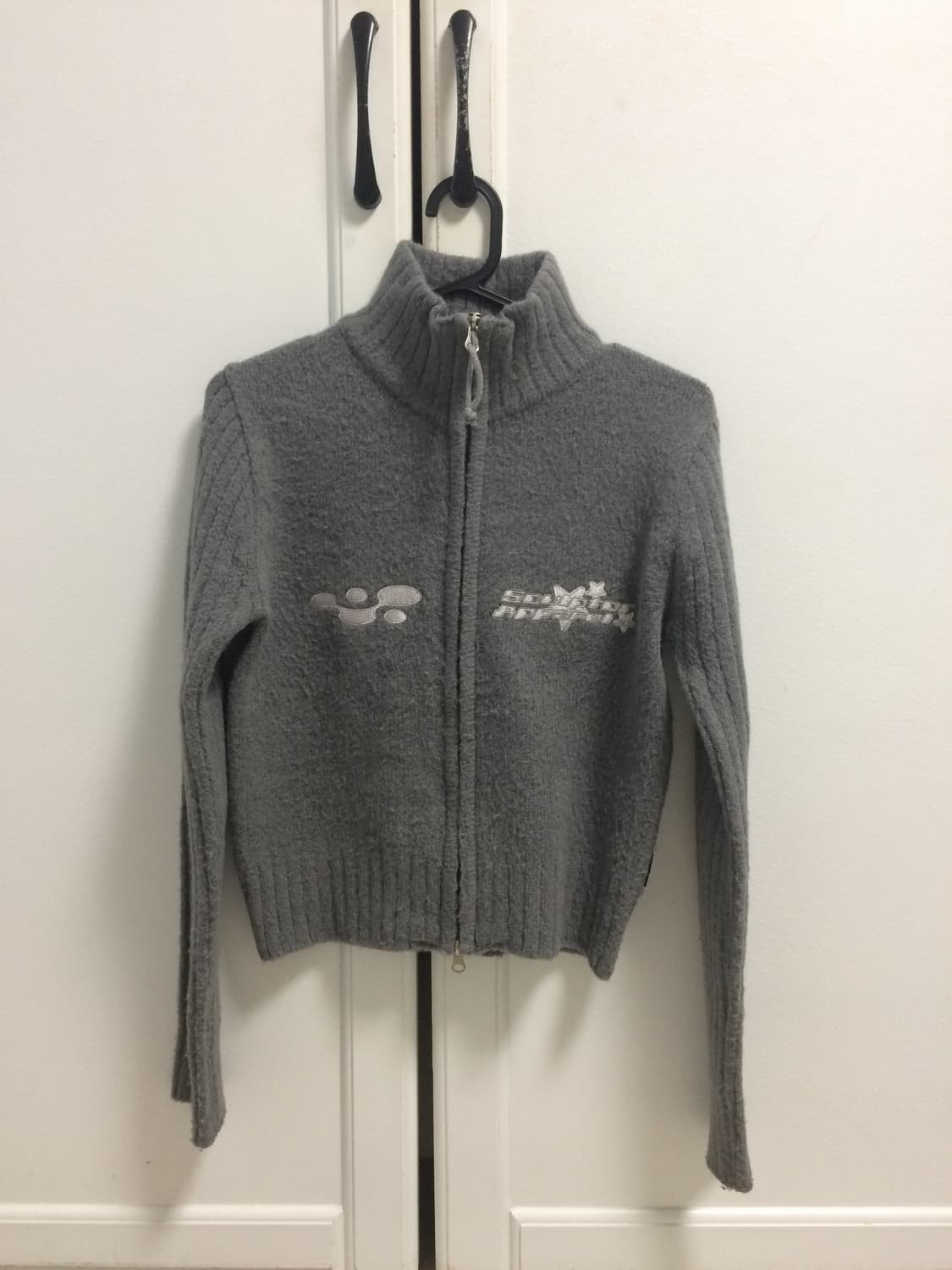 스컬프터 아톰 집업 스웨터 멜란지 그레이 S 상품이미지3