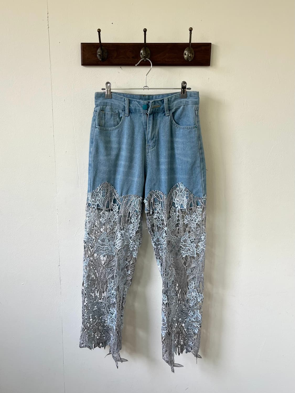 Japan vtg 페이크 버튼 데님 팬츠  상품이미지1