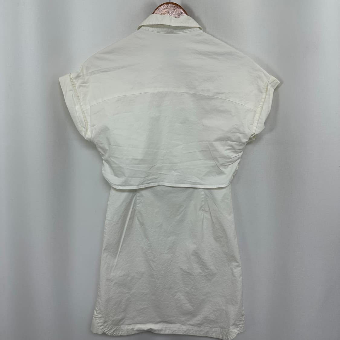   라코스테 여자 셔츠 면원피스 화이트 90(34) 상품이미지10