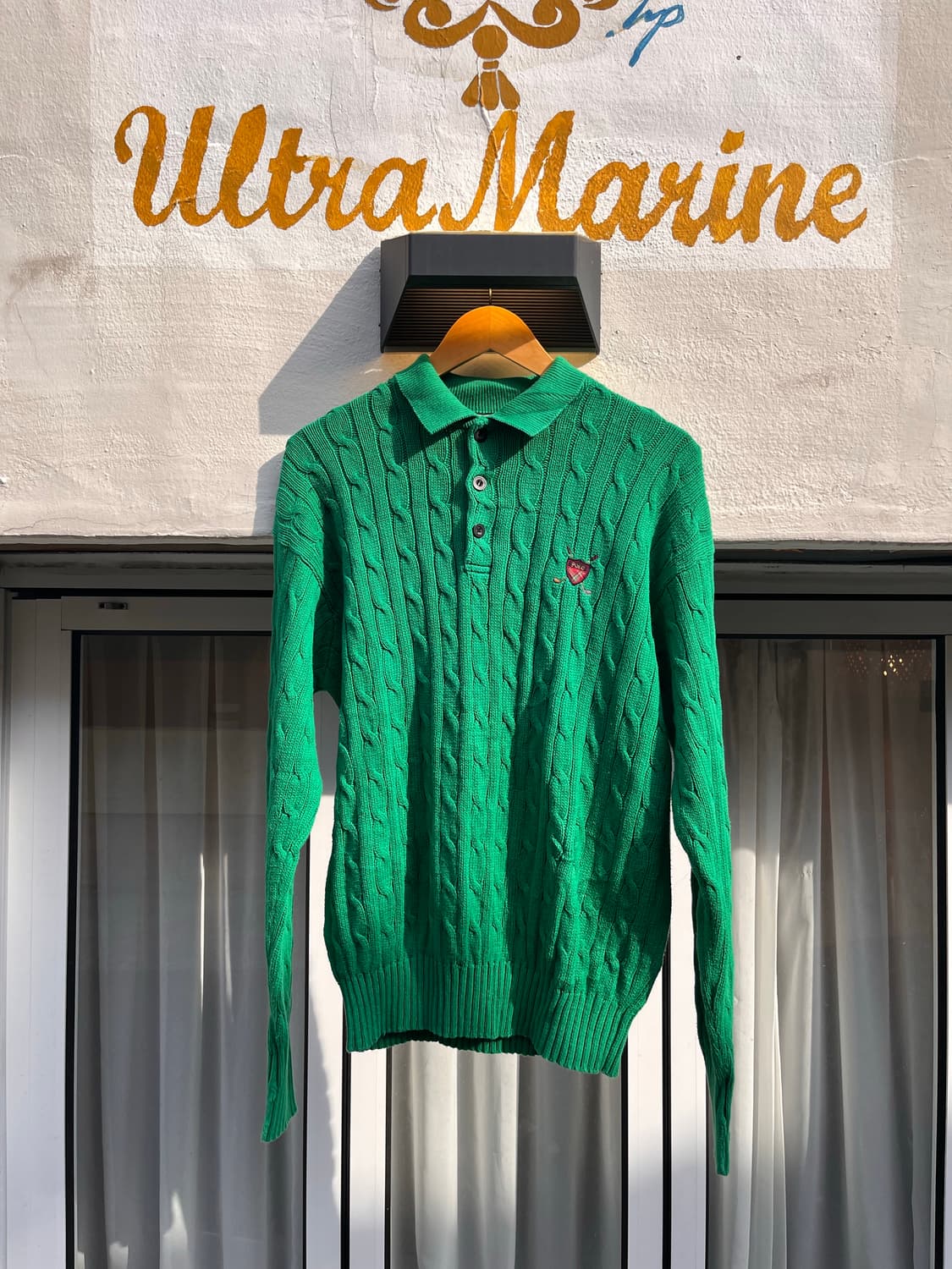 폴로 랄프로렌 케이블 니트 카라 스웨터 (M) 상품이미지1