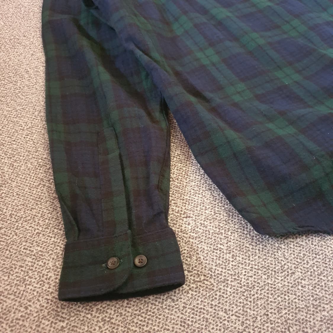 90s엘엘빈 타탄체크 플란넬 셔츠  no.56 상품이미지8