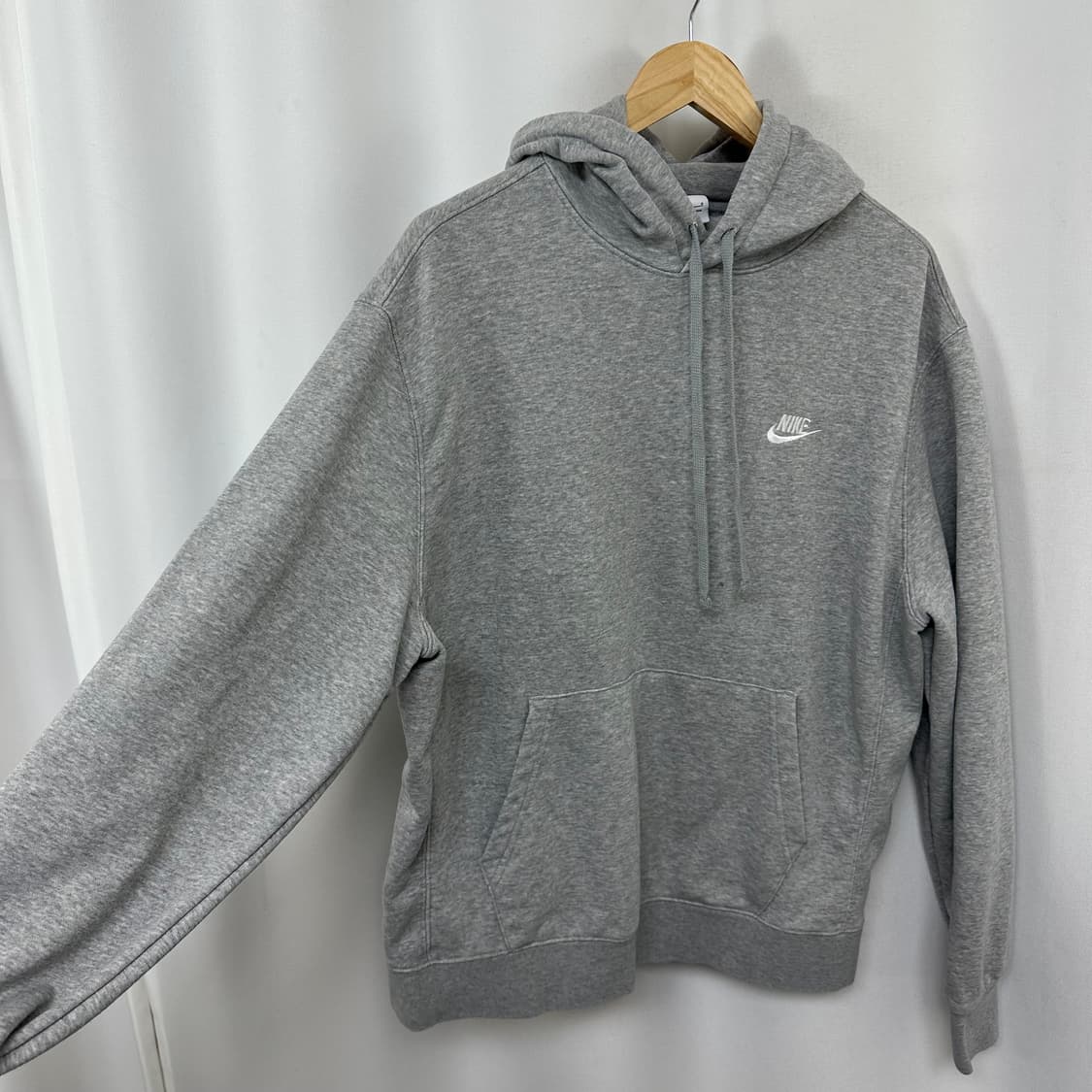   나이키 남자 면100% 후드티 그레이 L  EIW 상품이미지3
