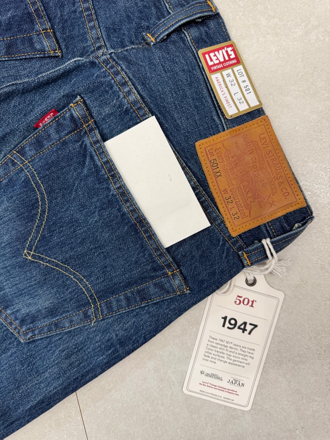 (새상품) LVC 1947 501 47501-0222 32x32 상품이미지6