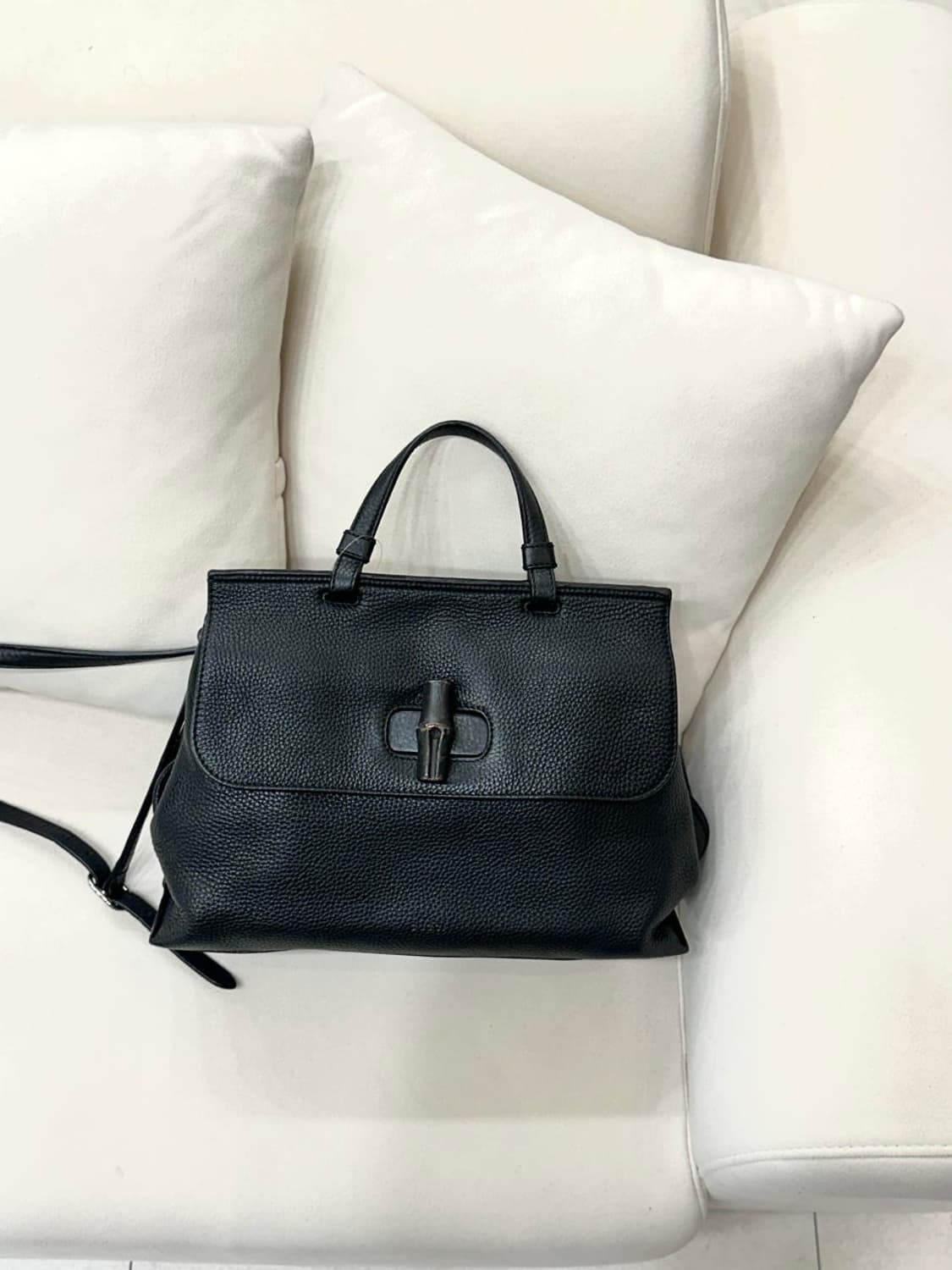 구찌 뱀부 탑핸들백 (정품) 상품이미지1