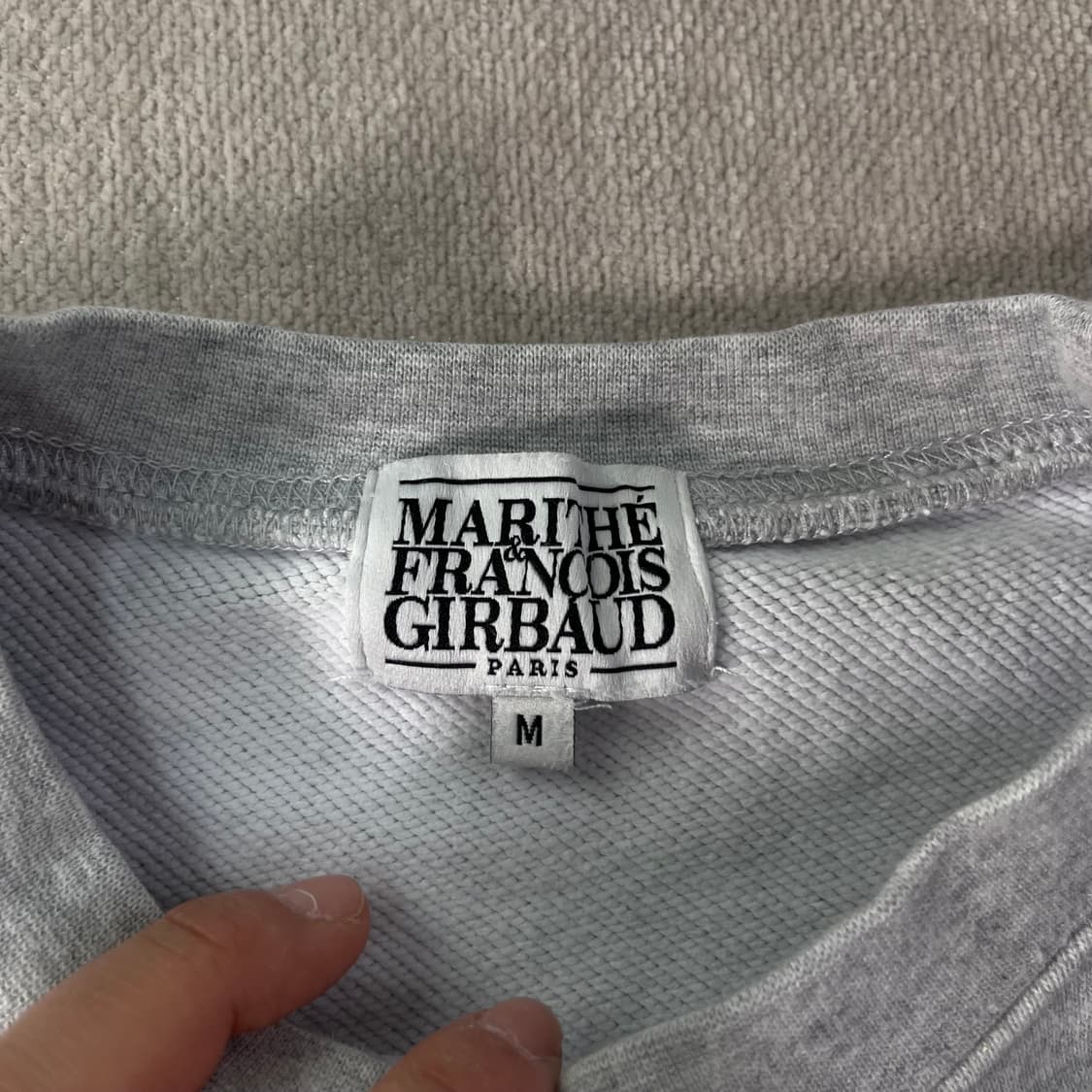 W 95 마리떼 프랑소와 저버 크롭 맨투맨 상품이미지3