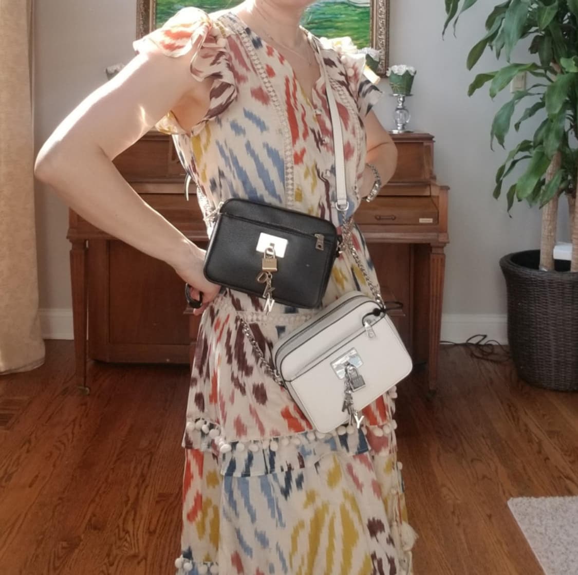 DKNY 엘리사 탑 지퍼 더블 크로스백 상품이미지7