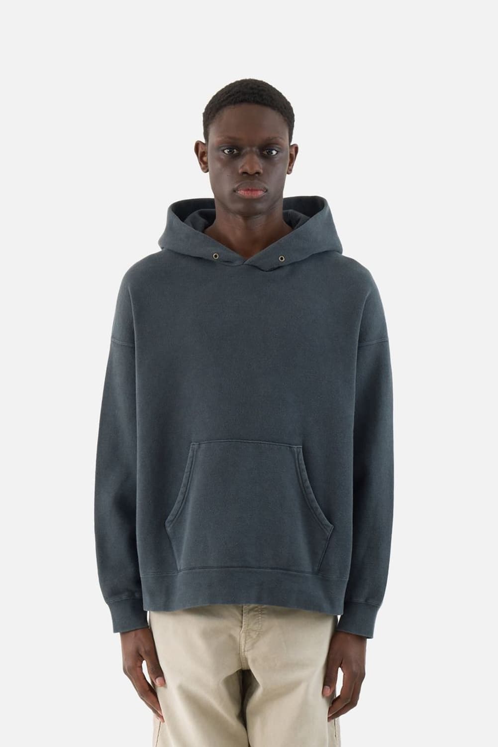 3) visvim 비즈빔 25SS 점보 SB 대미지드 후디 후드 블랙 상품이미지6