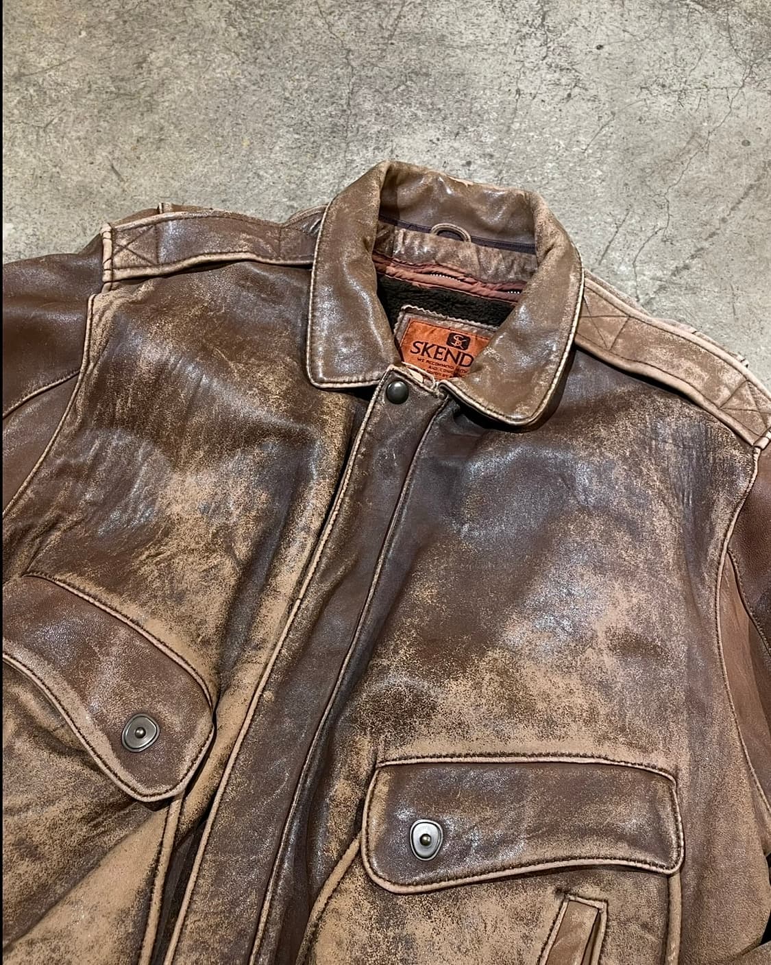 Skendel 램스킨 레더 재킷(B5088) 상품이미지2
