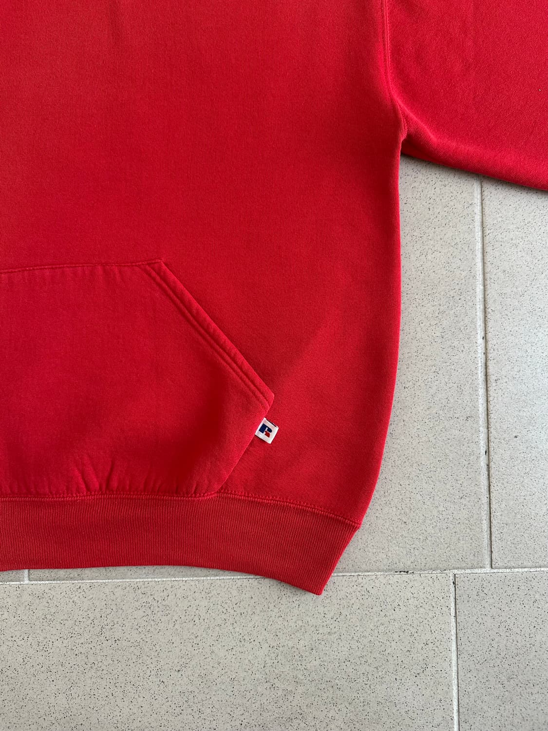 90s 빈티지 러셀 후드 레드 XL USA 상품이미지3