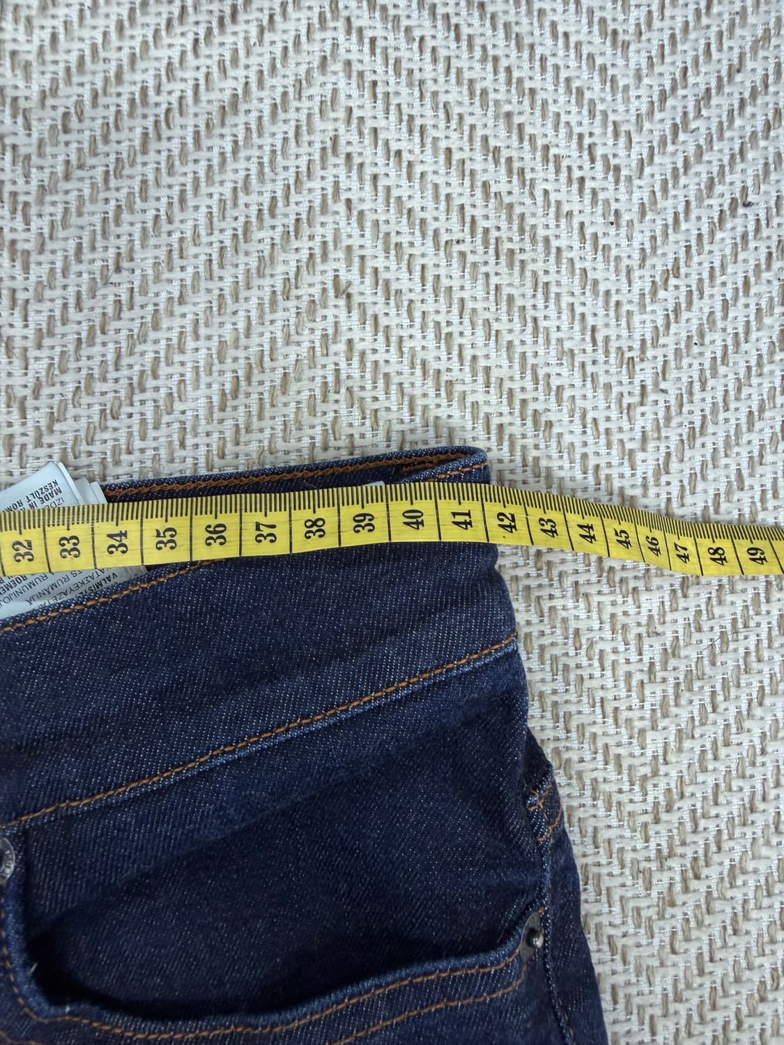 정품) 프라다 타이트핏 로고 데님 청바지 32 상품이미지9