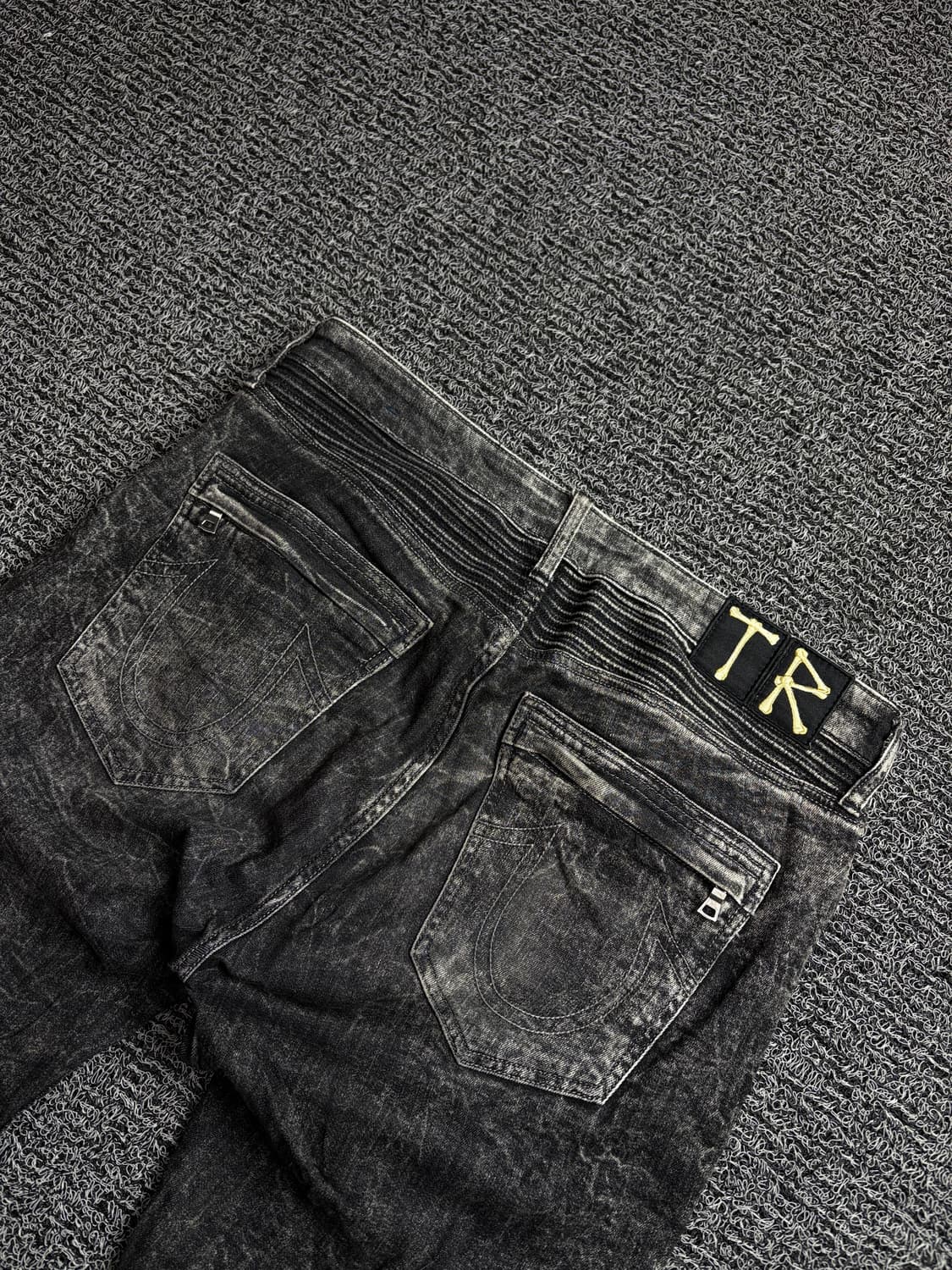 트루릴리젼 크링클 워싱 데님 바이커 진 2368 상품이미지5