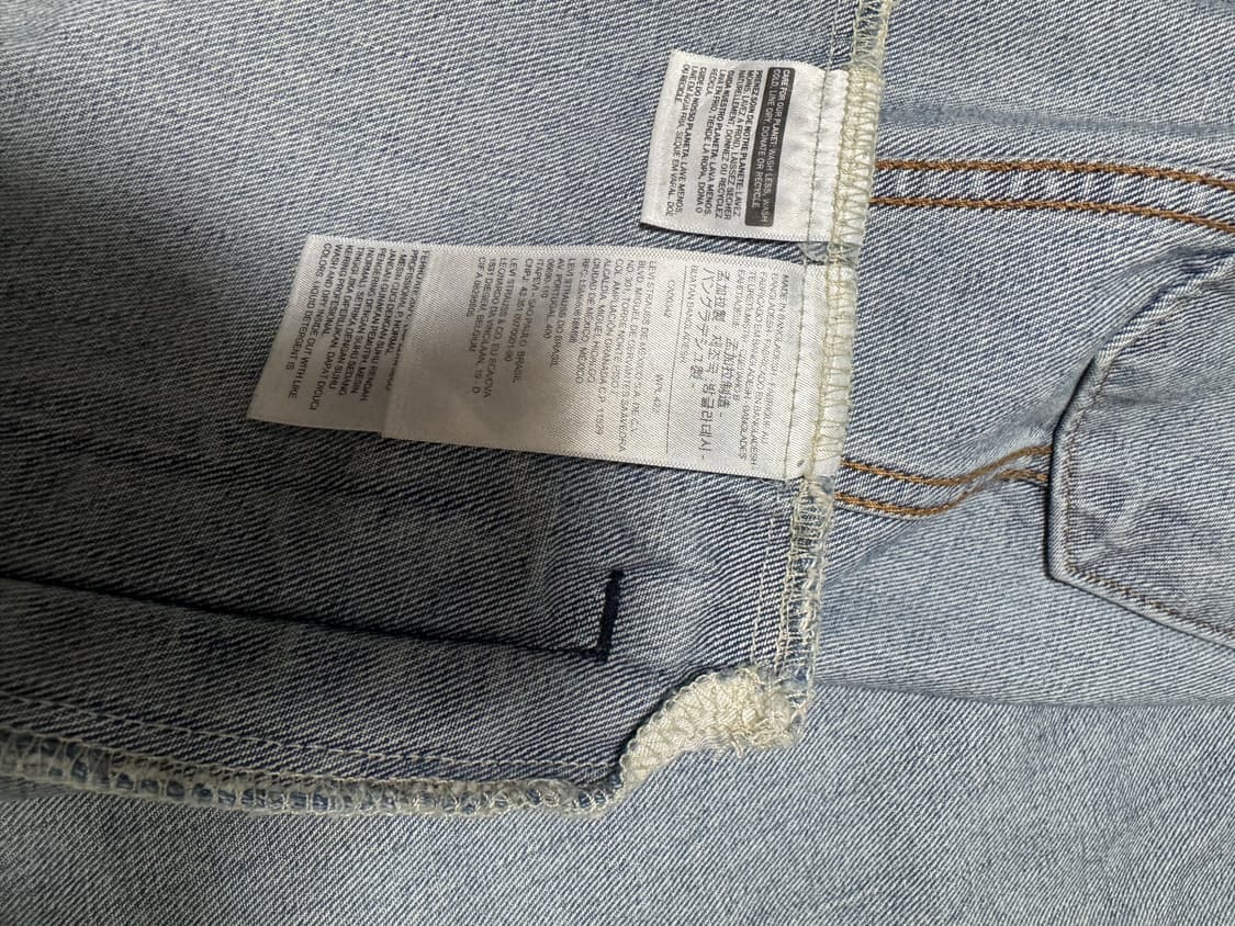 정품중고 리바이스 트러커 청자켓 L  상품이미지4