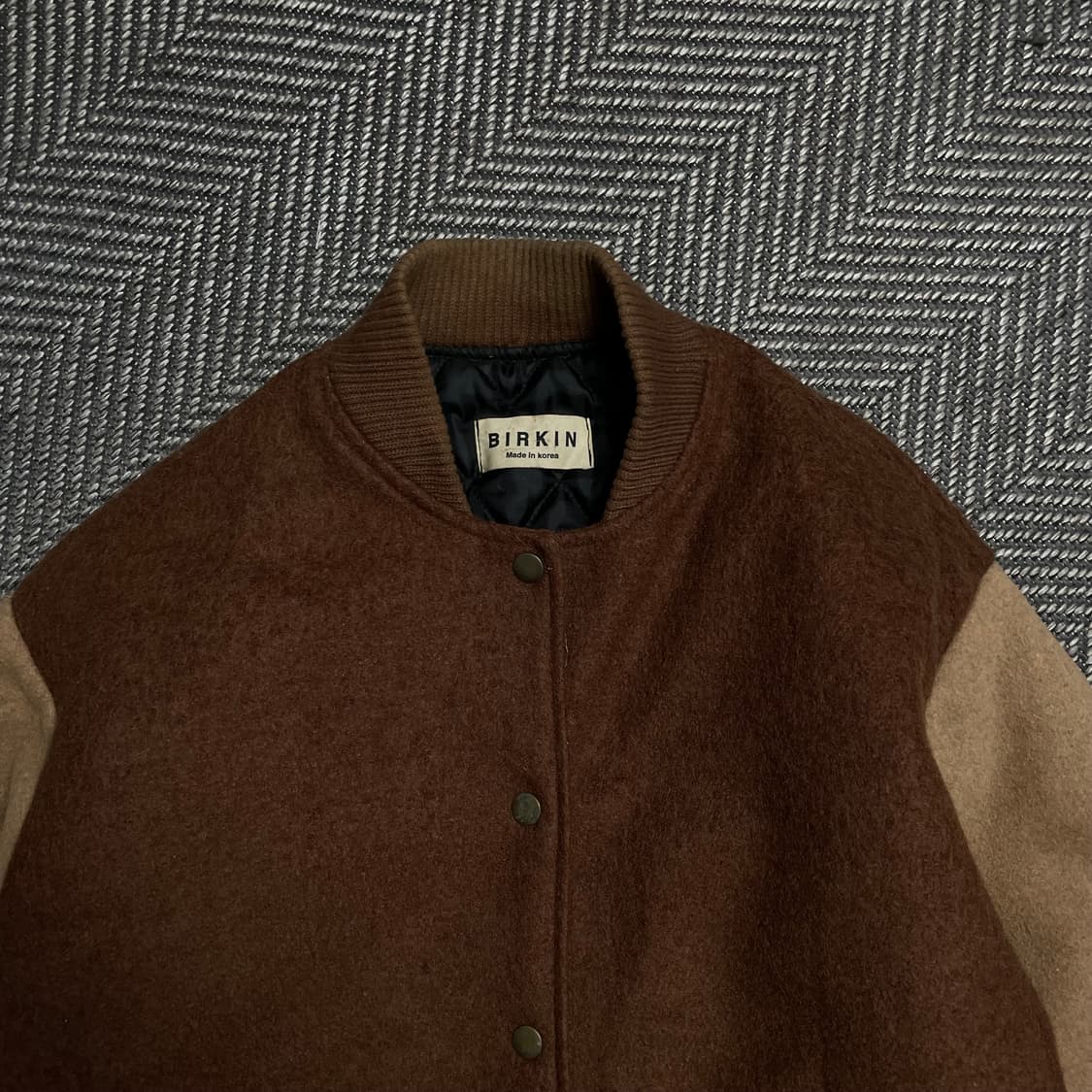 BIRKIN 빈티지 스타디움 모직 바시티 자켓y 5075 상품이미지5
