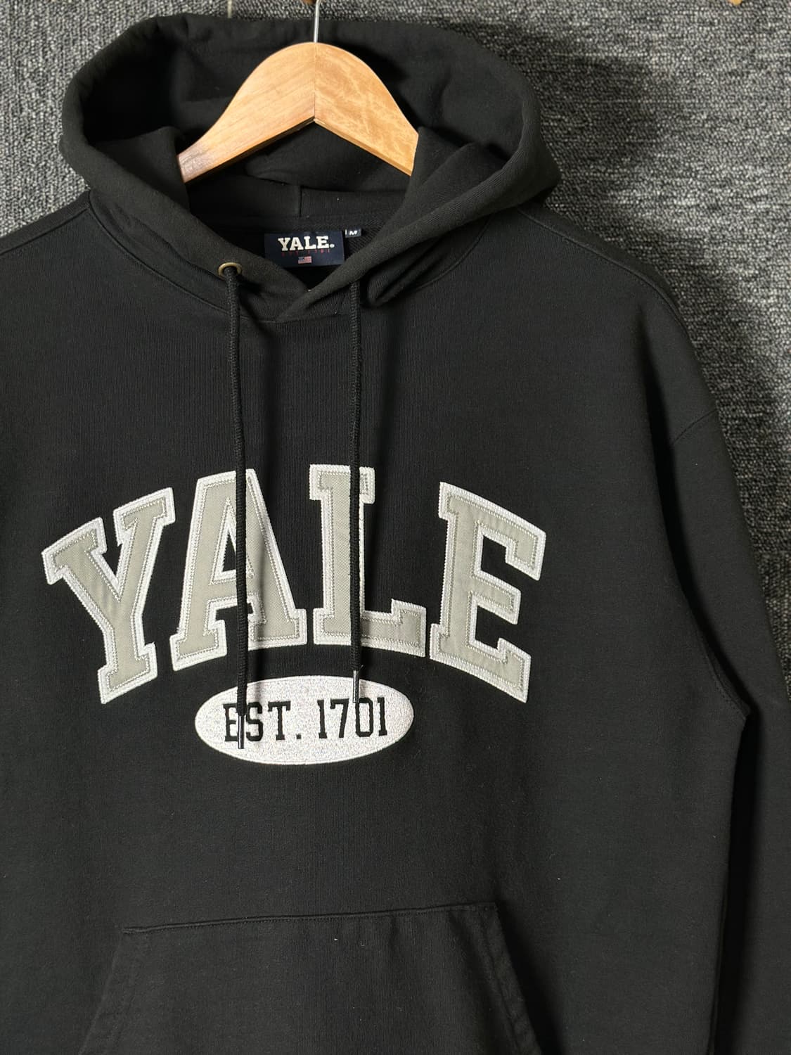 YALE 예일 후드티 블랙 상품이미지3