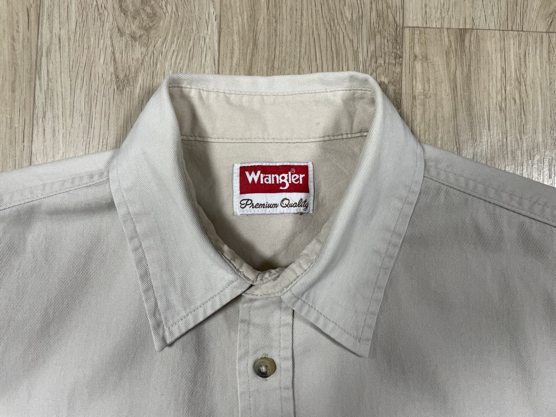 100~105) 00's 랭글러 미국판 코튼 워크셔츠 상품이미지3