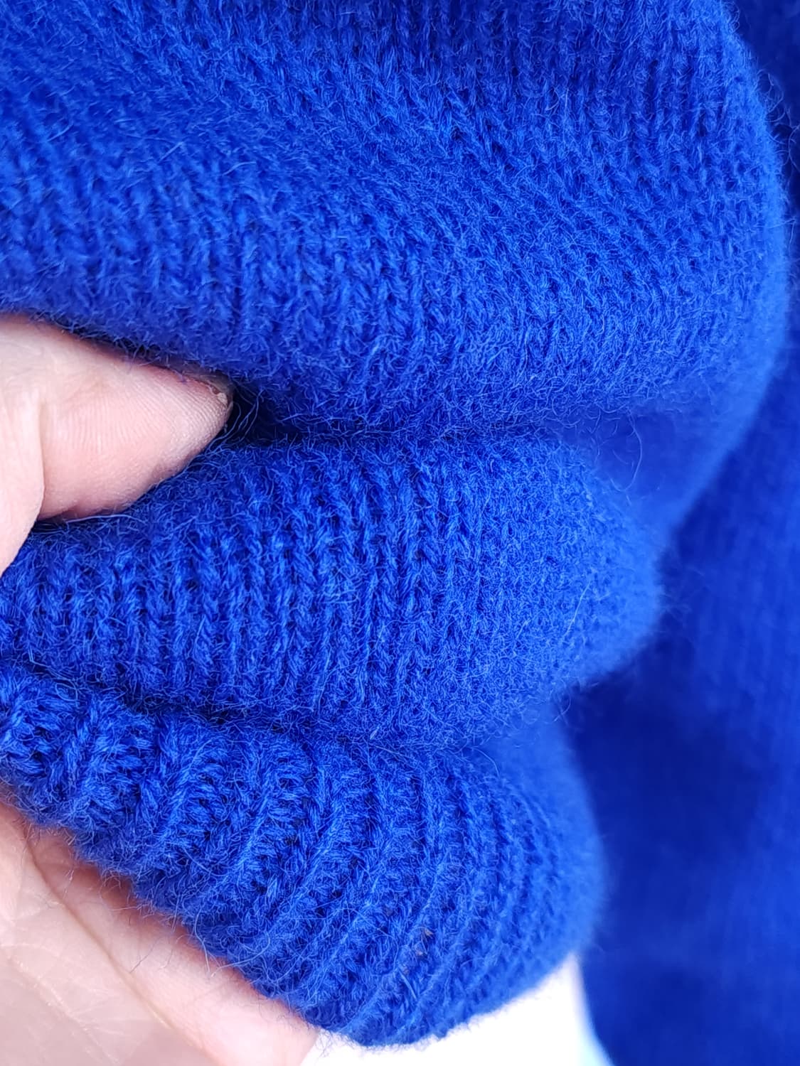 뉴울100 블루 니트 상품이미지6