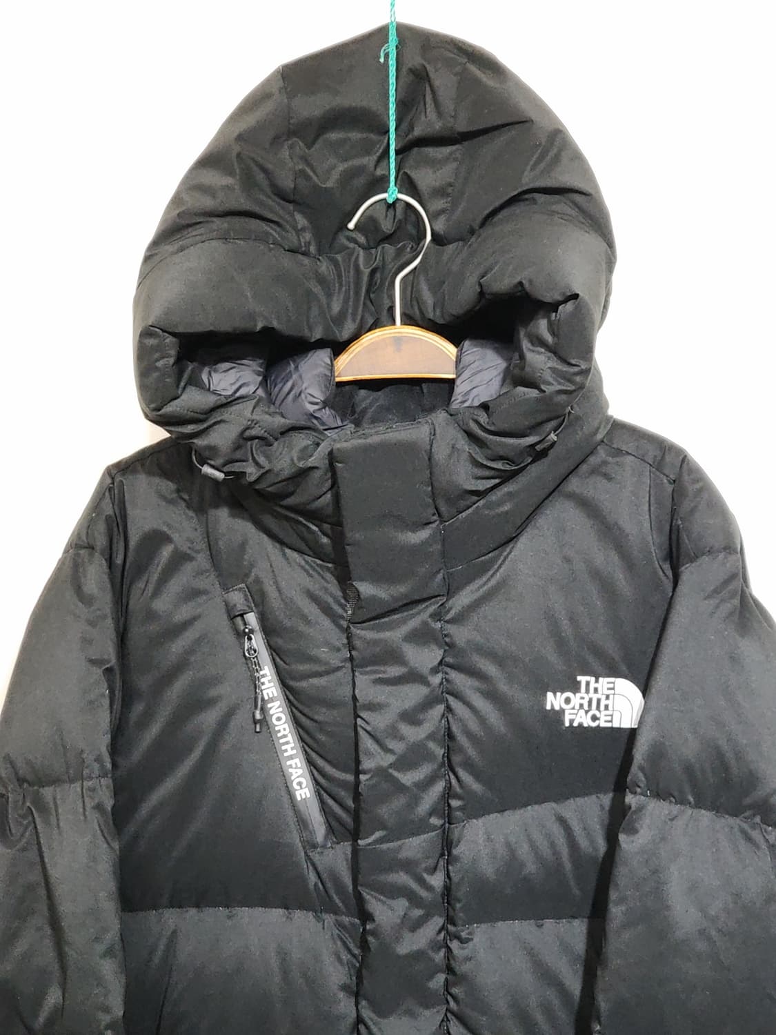 (XL) 노스페이스 거위털 롱패딩 점퍼 블랙 후드 구스다운코트  상품이미지2