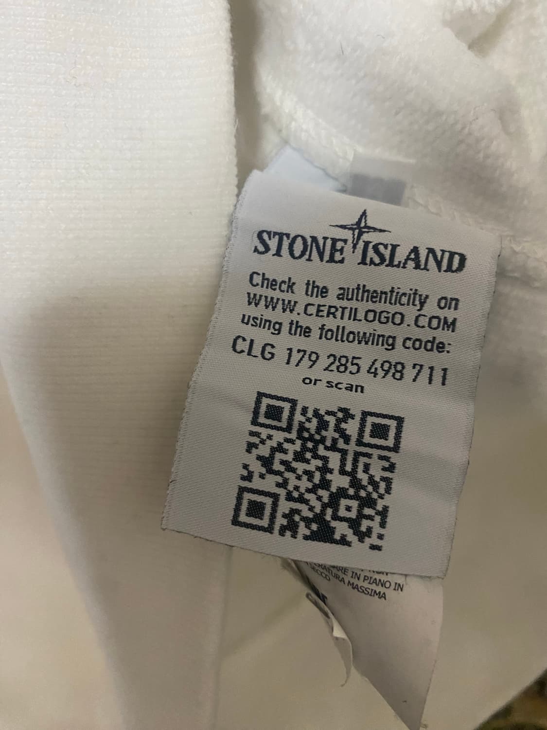[정품] 스톤아일랜드 화이트 와펜 맨투맨 M 상품이미지3