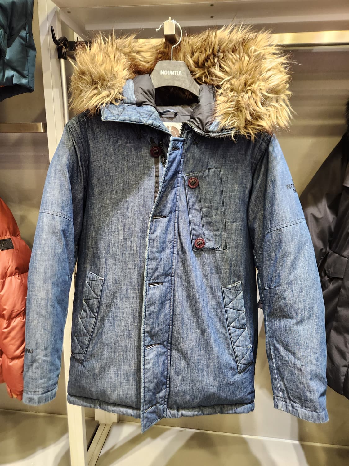 노스페이스 데님 다운패딩자켓 상품이미지2