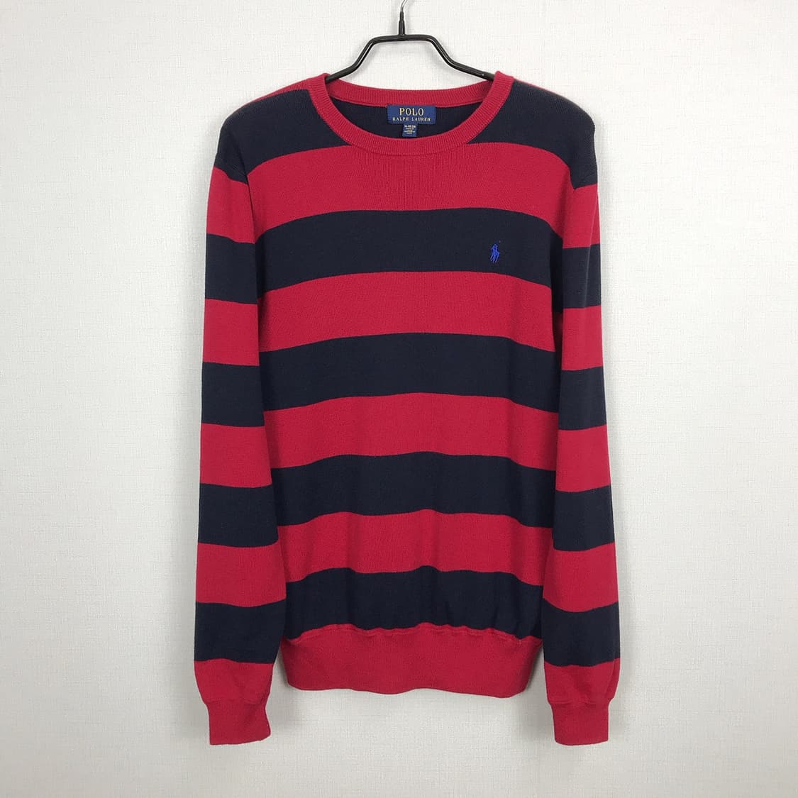 폴로 랄프로렌 POLO 레드 니트 면 맨투맨 보이즈XL 상품이미지1