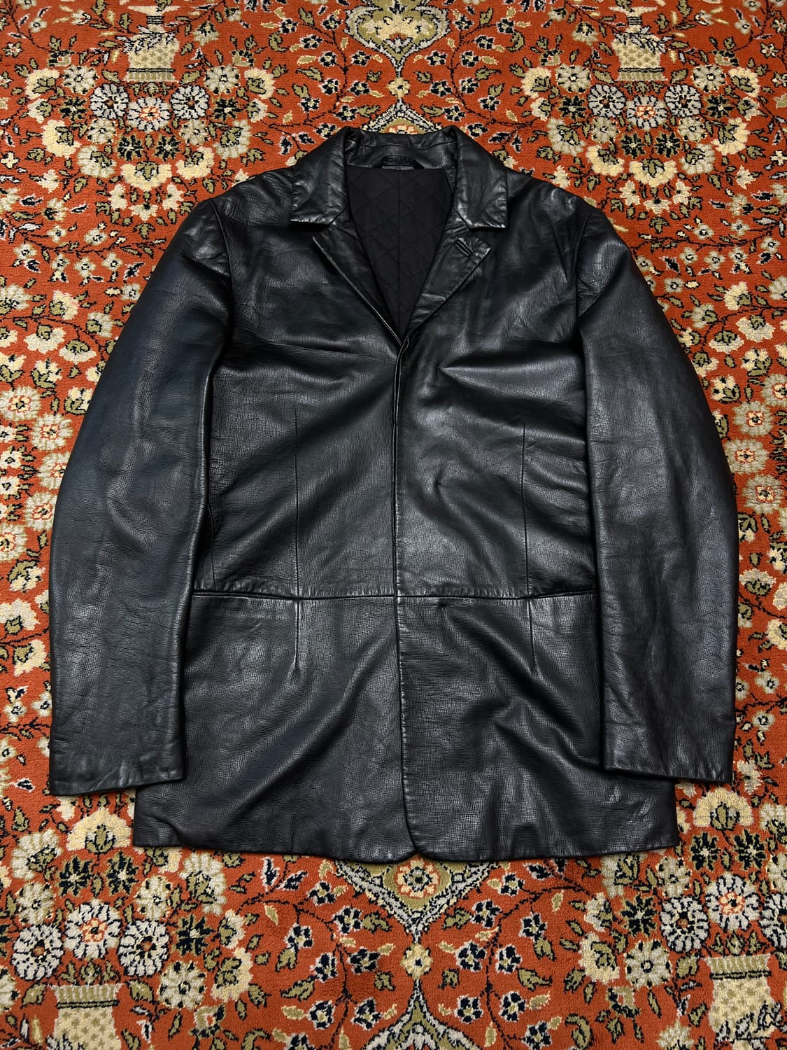 [M] DKNY 싱글 램스킨 블레이저 가죽자켓 상품이미지1