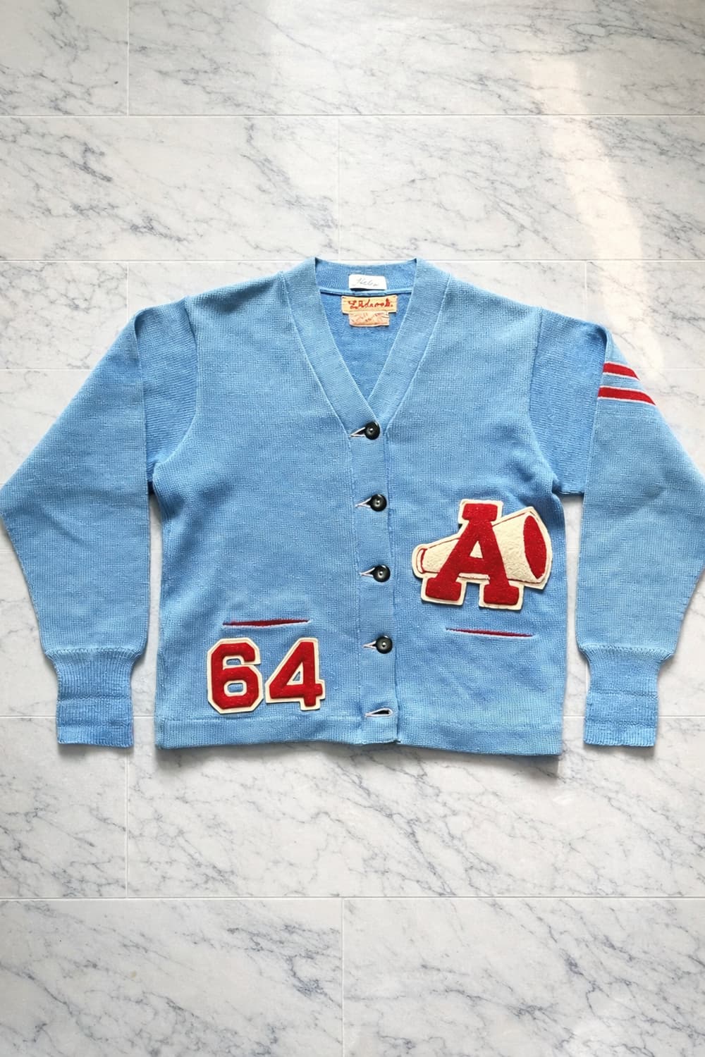 60's Lasley Knitting Co. 레터맨 가디건 100 상품이미지1