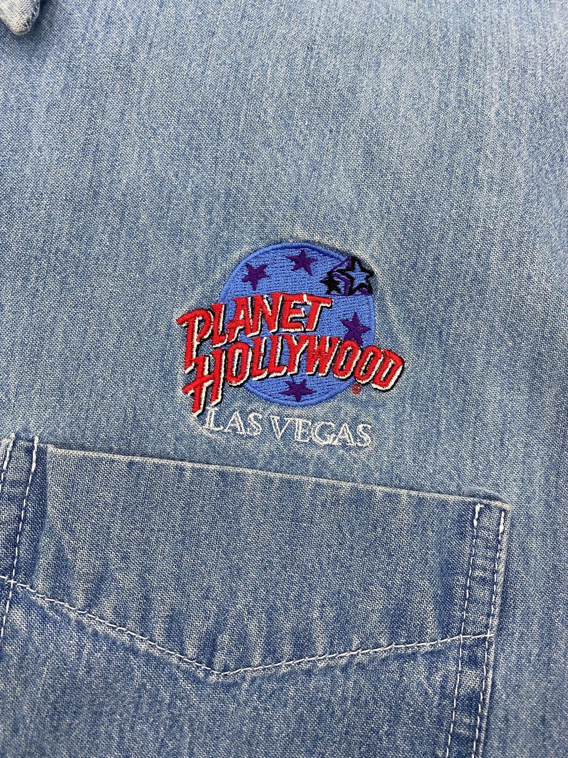 90's 플래닛 할리우드 데님 셔츠 상품이미지4