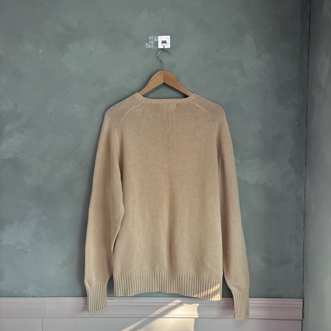 폴로 랄프로렌 라운드넥 니트 카멜 베이지 상품이미지4