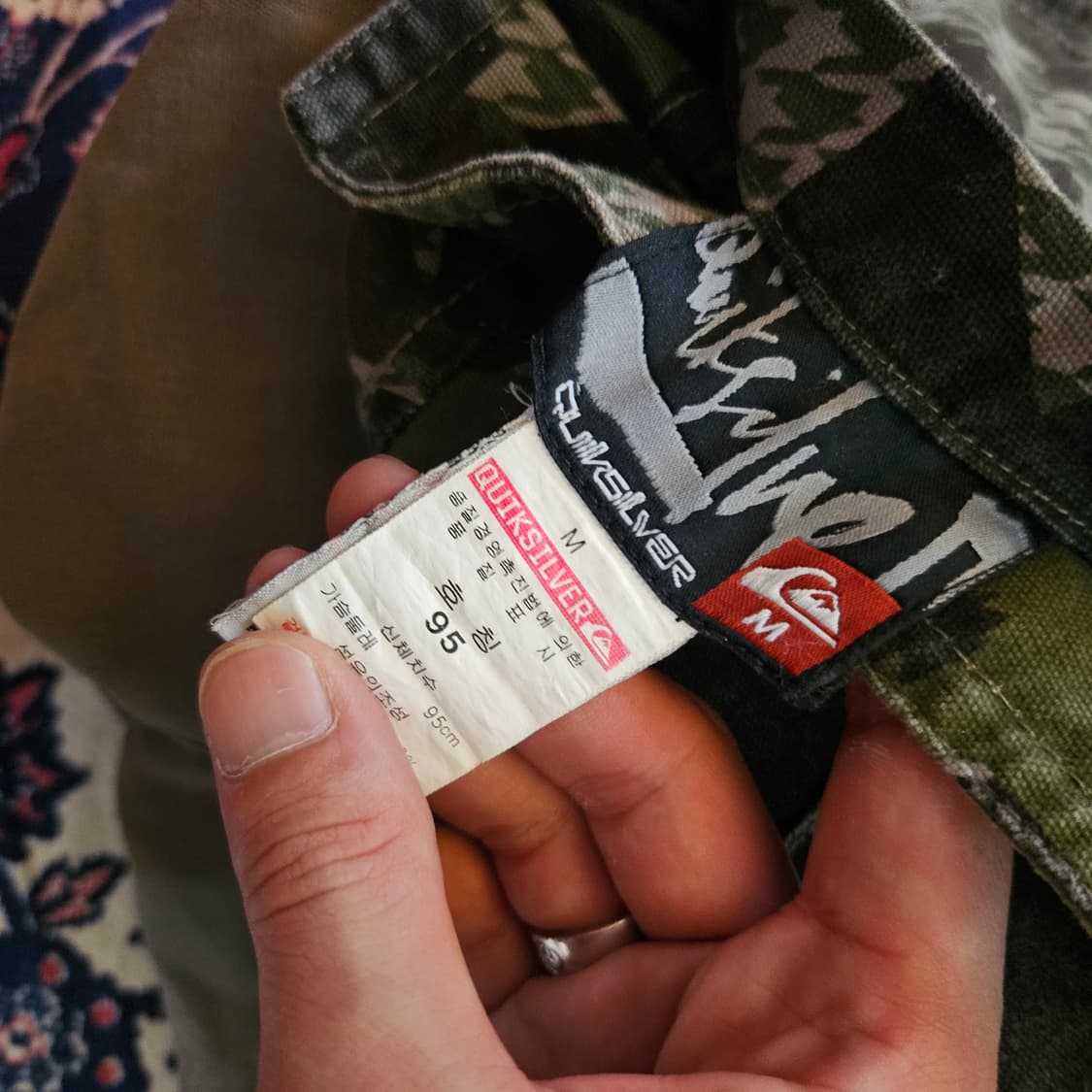 퀵실버(QuikSilver) 카모플라쥬 리버시블 야상 버튼 자켓 M  상품이미지9