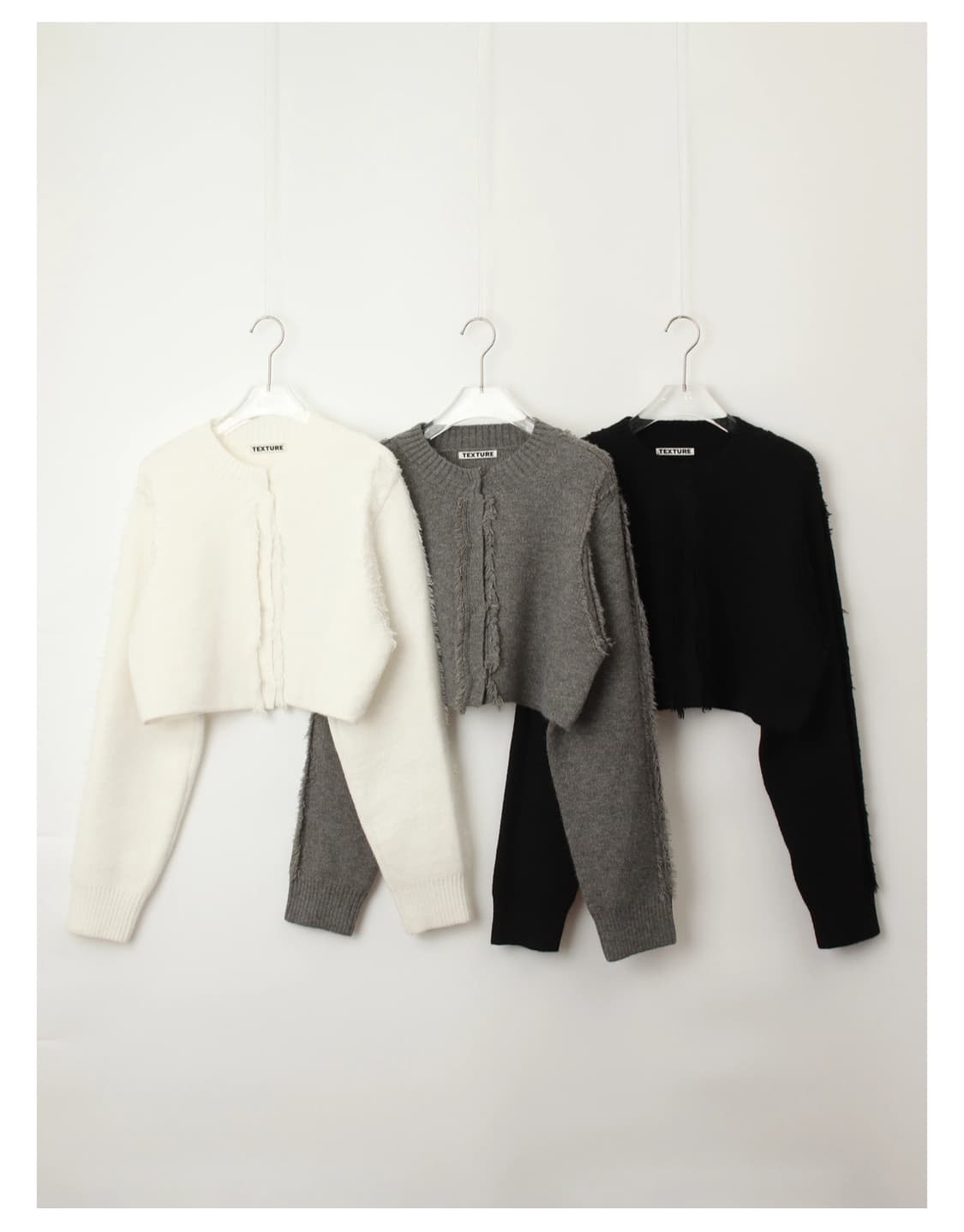 뉴뉴 텍스처서울 가디건 블랙 상품이미지2