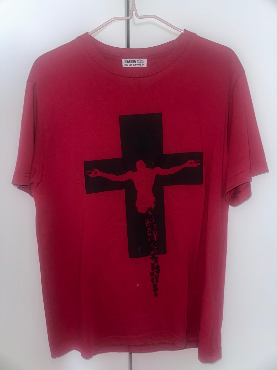 WE WON T-SHIRT / RED SIZE  상품이미지2