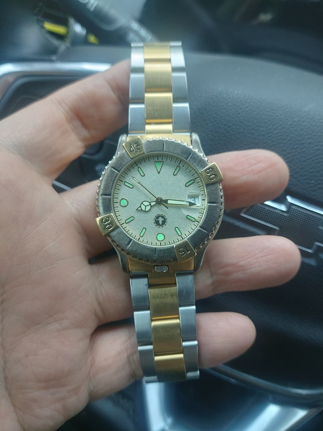 빈티지 콤비 메탈 시계 상품이미지1