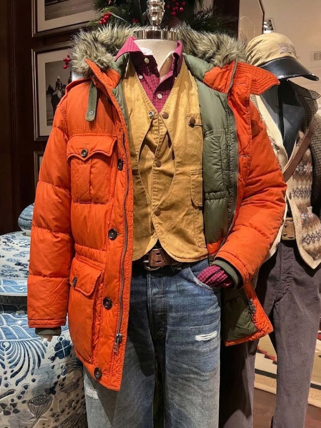 폴로 랄프로렌 왁스드 익스페디션 히말라야 다운 파카 자켓 상품이미지4