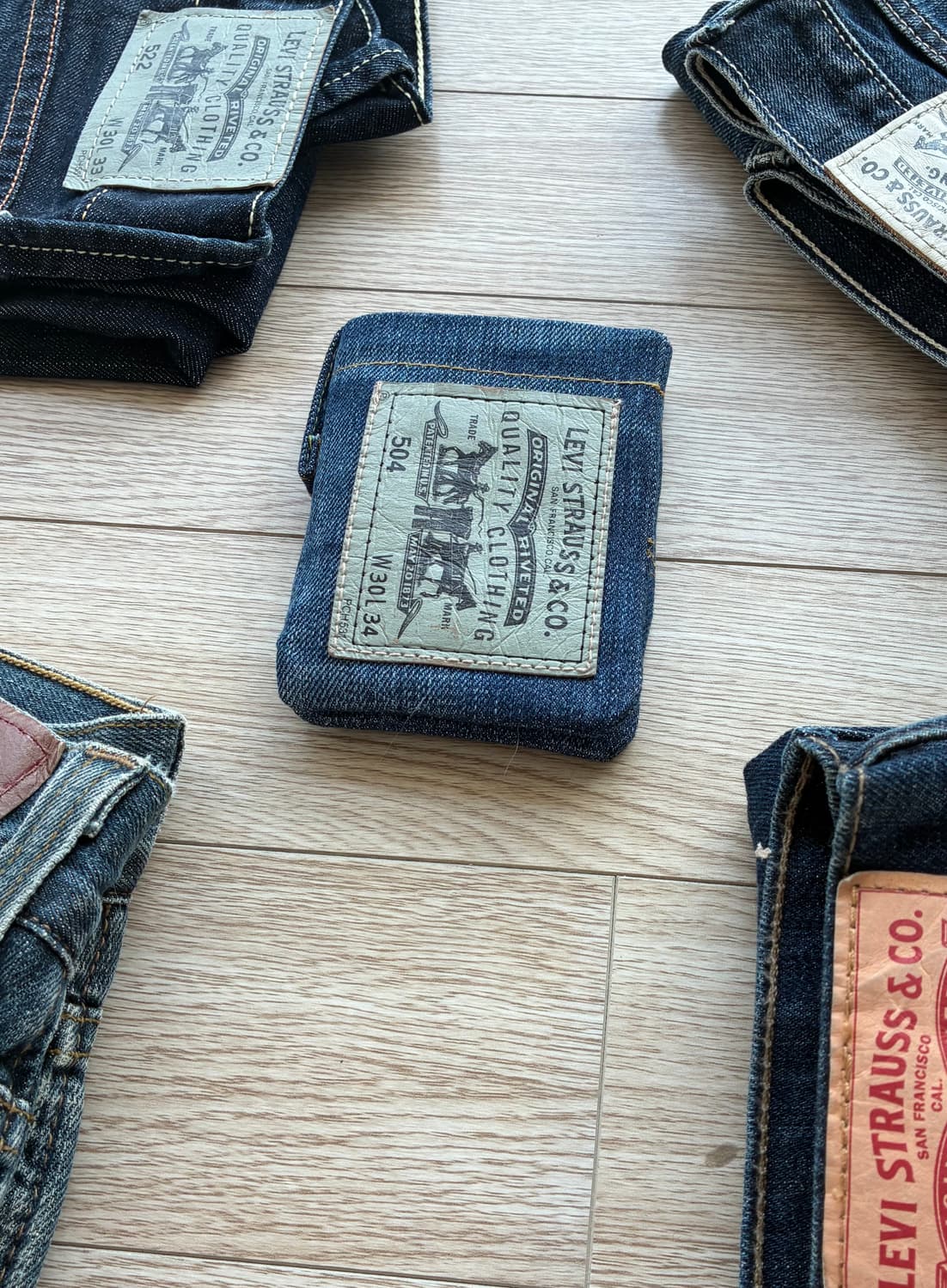 Levi's 504 demin patch Remake wallet 상품이미지2