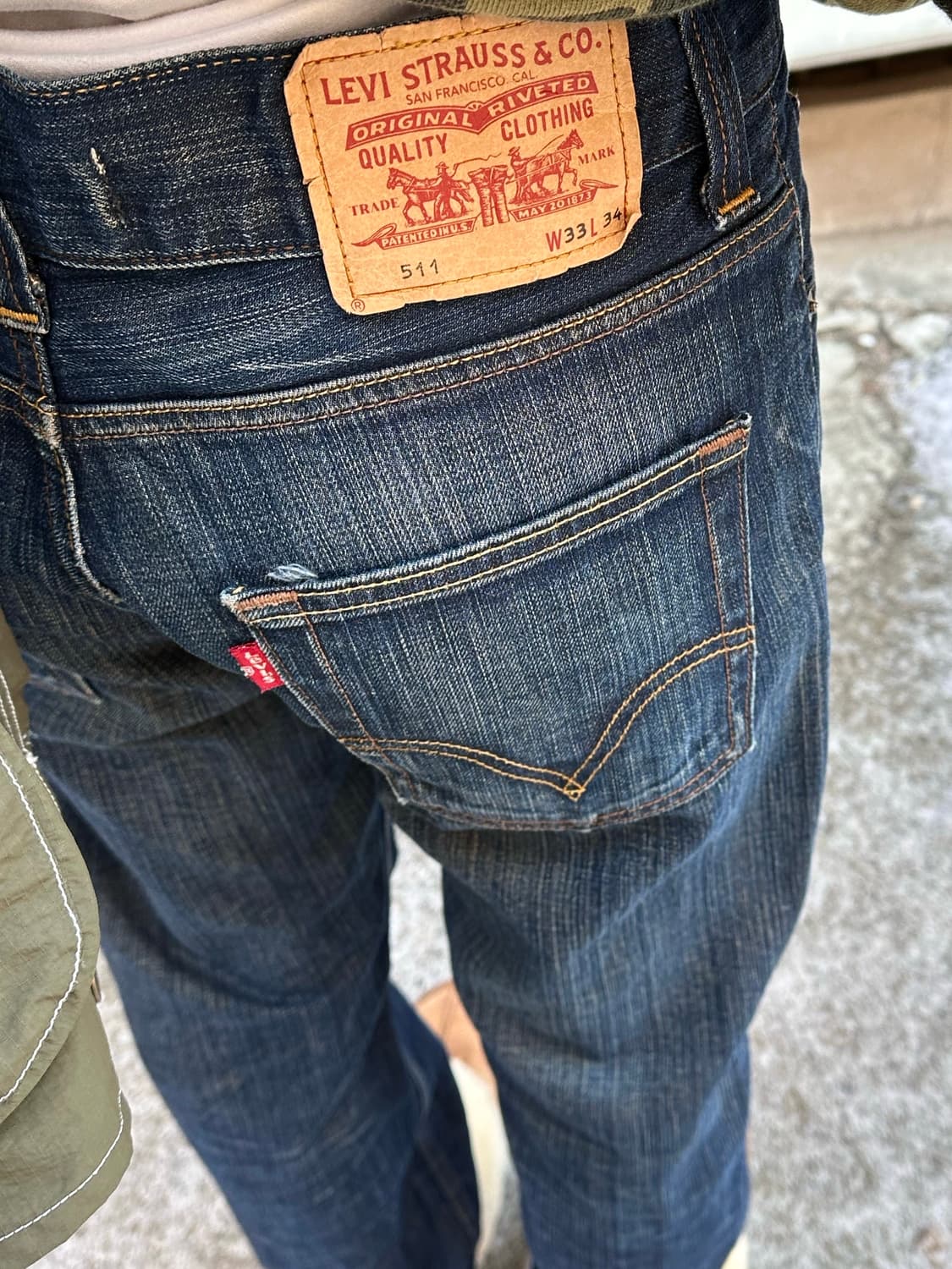 바버x앤드원더 자켓 샤 스커트 리바이스 팬츠 코디 상품이미지8